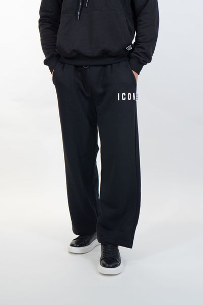 Icon - Pantalone felpato con logo - Uomo