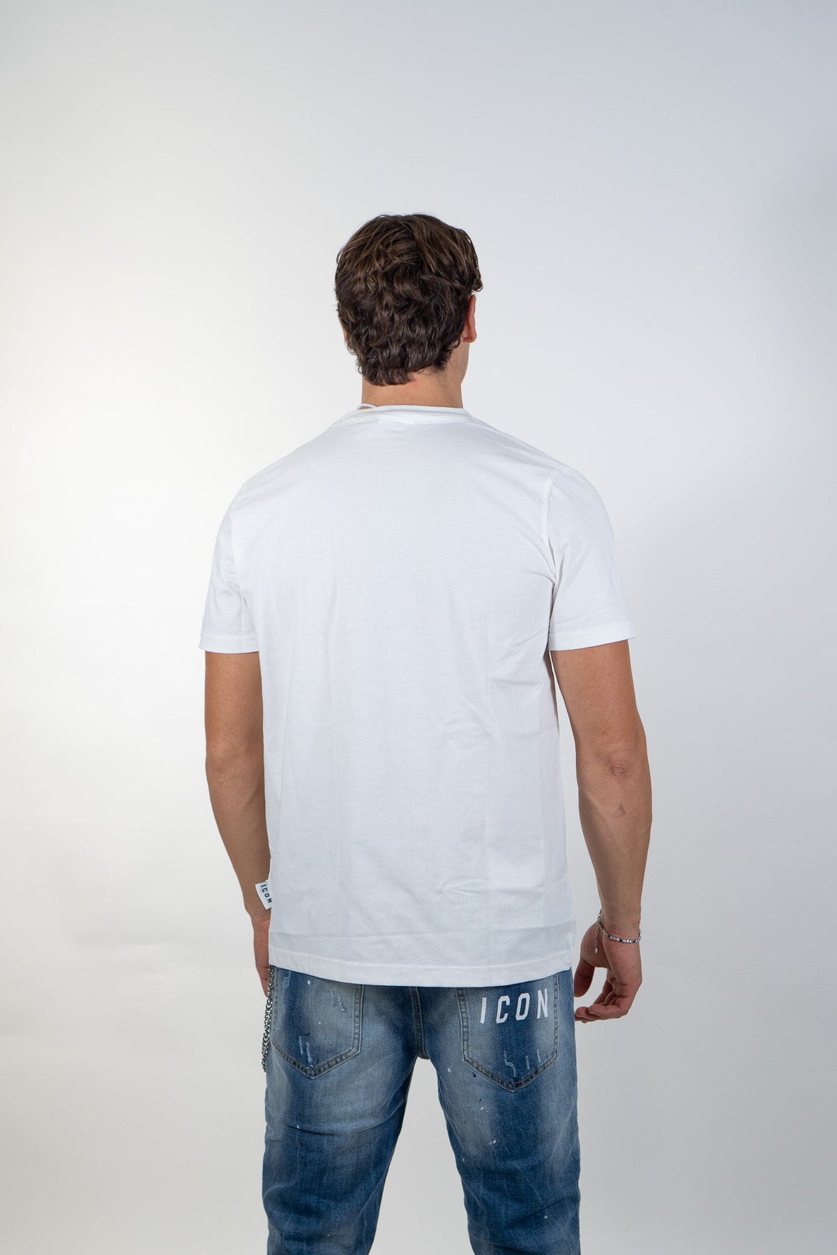 Icon - T-Shirt Basica Logo Grande - Uomo - World Fashion