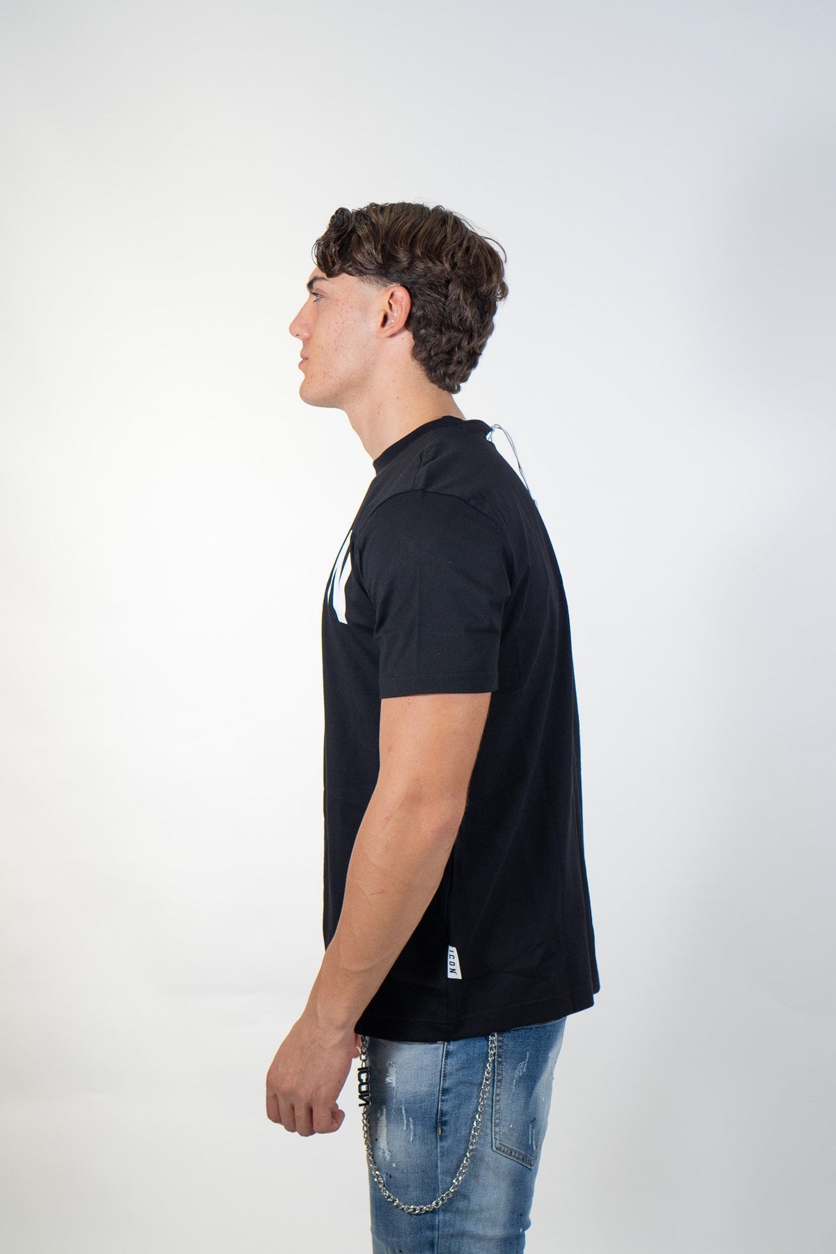 Icon - T-Shirt Basica Logo Grande - Uomo - World Fashion