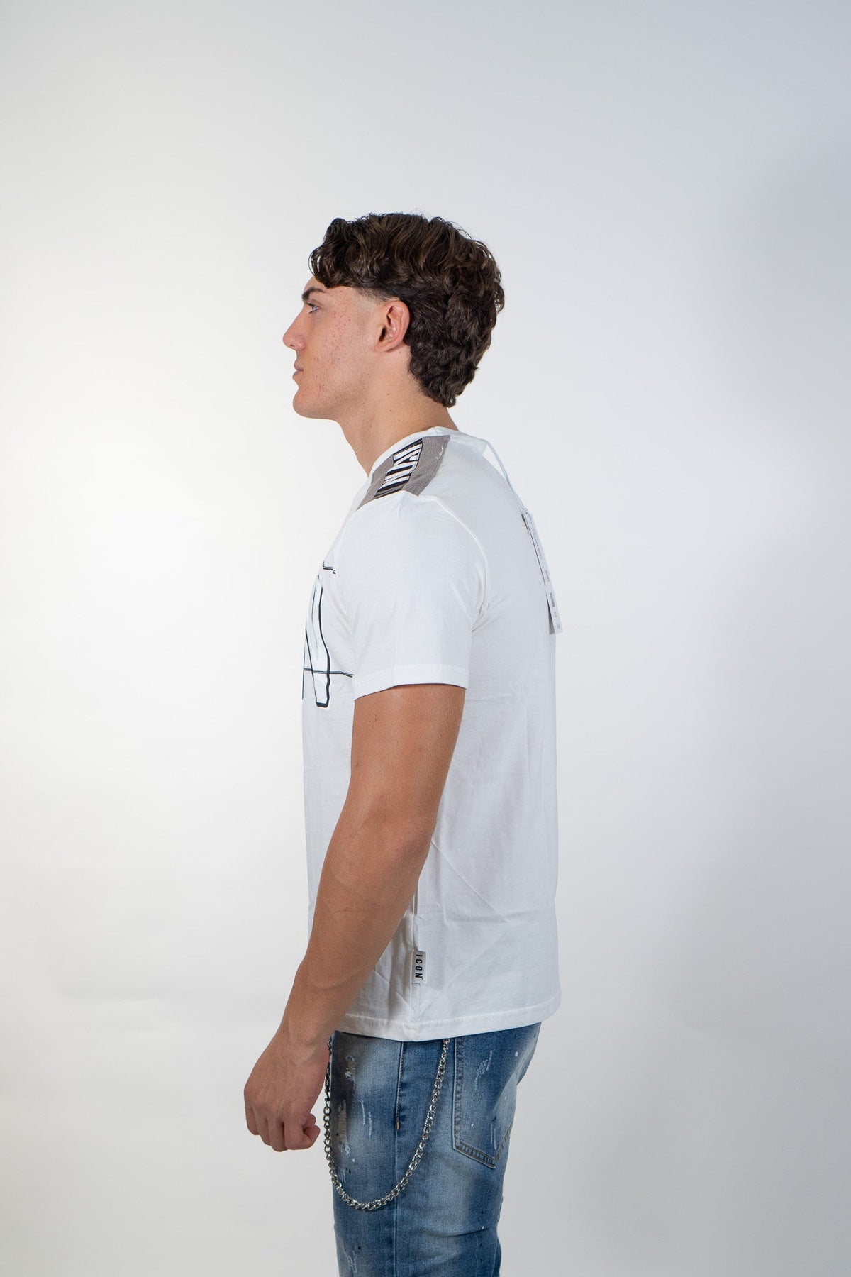 Icon - T-shirt con logo gommato - Uomo - World Fashion