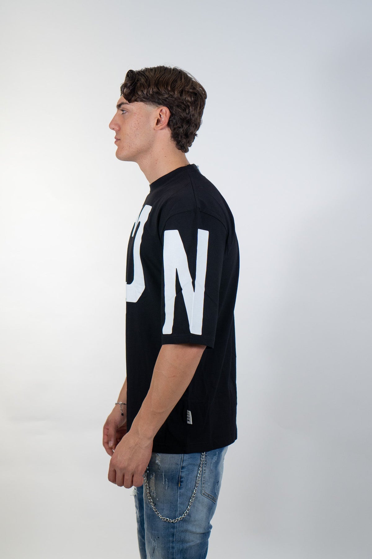 Icon - T-Shirt Logo Da Manica A Manica - Uomo - World Fashion