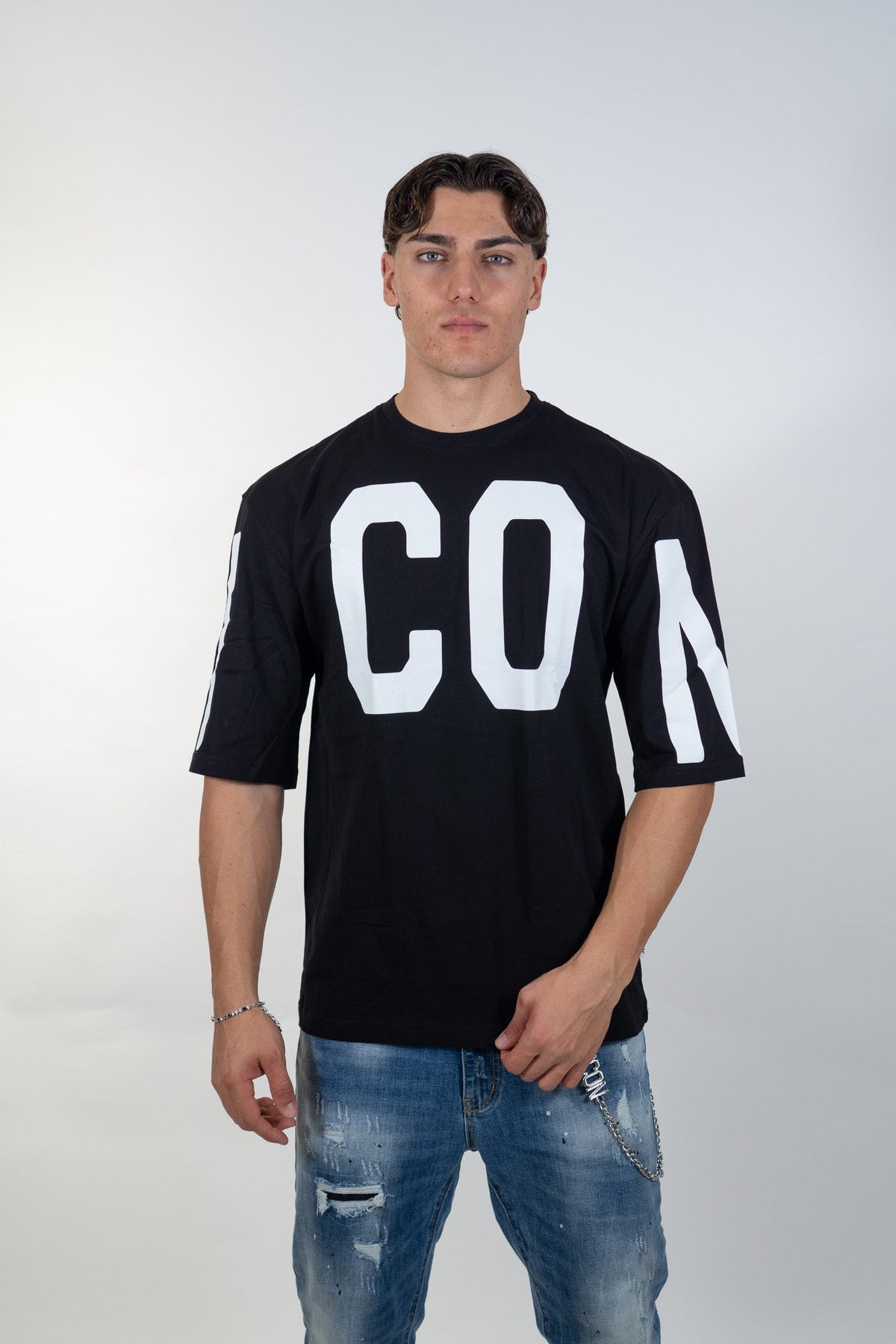 Icon - T-Shirt Logo Da Manica A Manica - Uomo - World Fashion