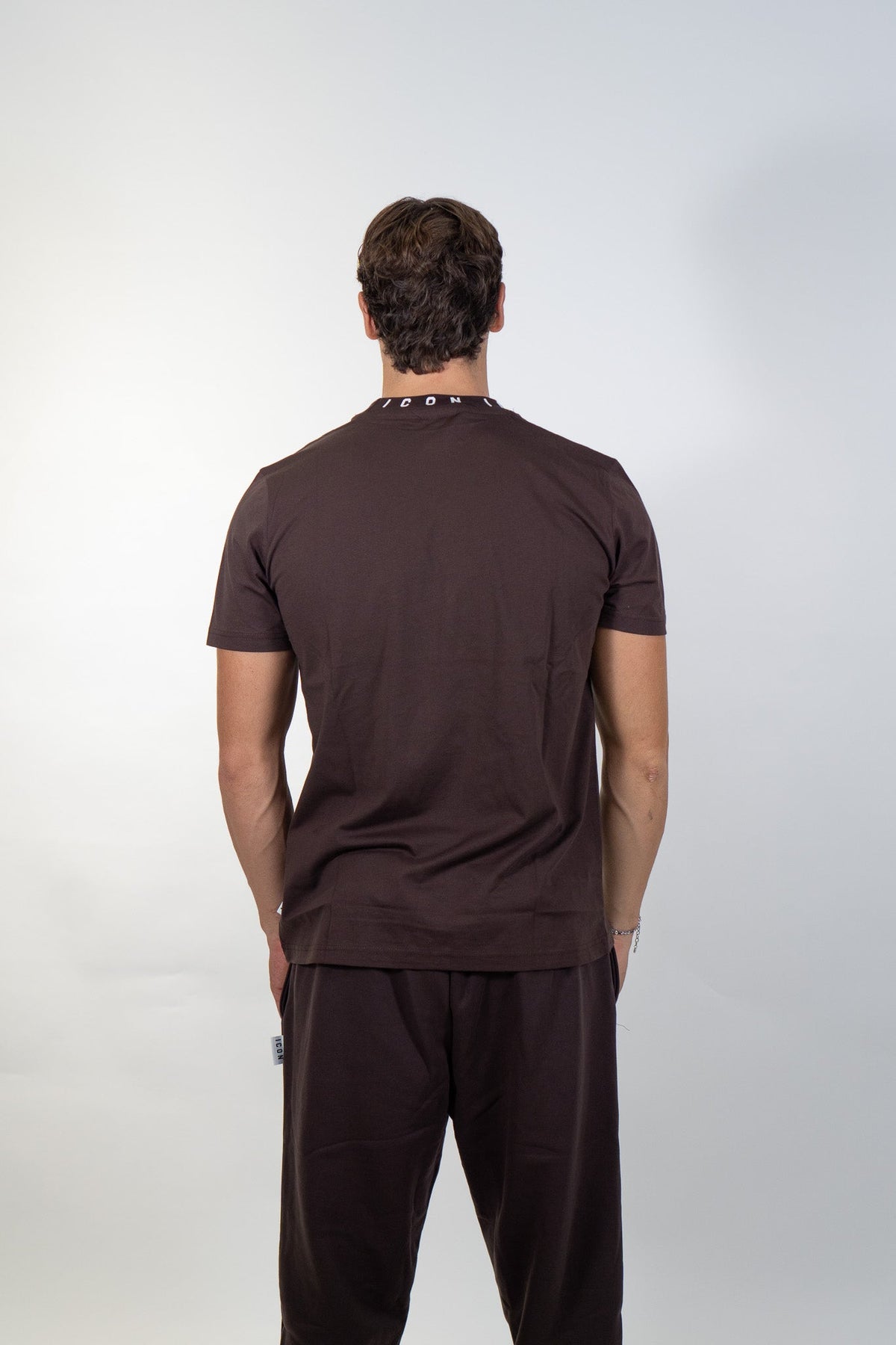 Icon - T-shirt logo sul collo - Uomo - World Fashion