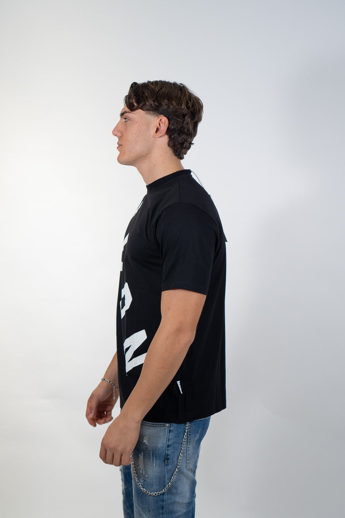 Icon - T-Shirt Logo Trasversale - Uomo - World Fashion