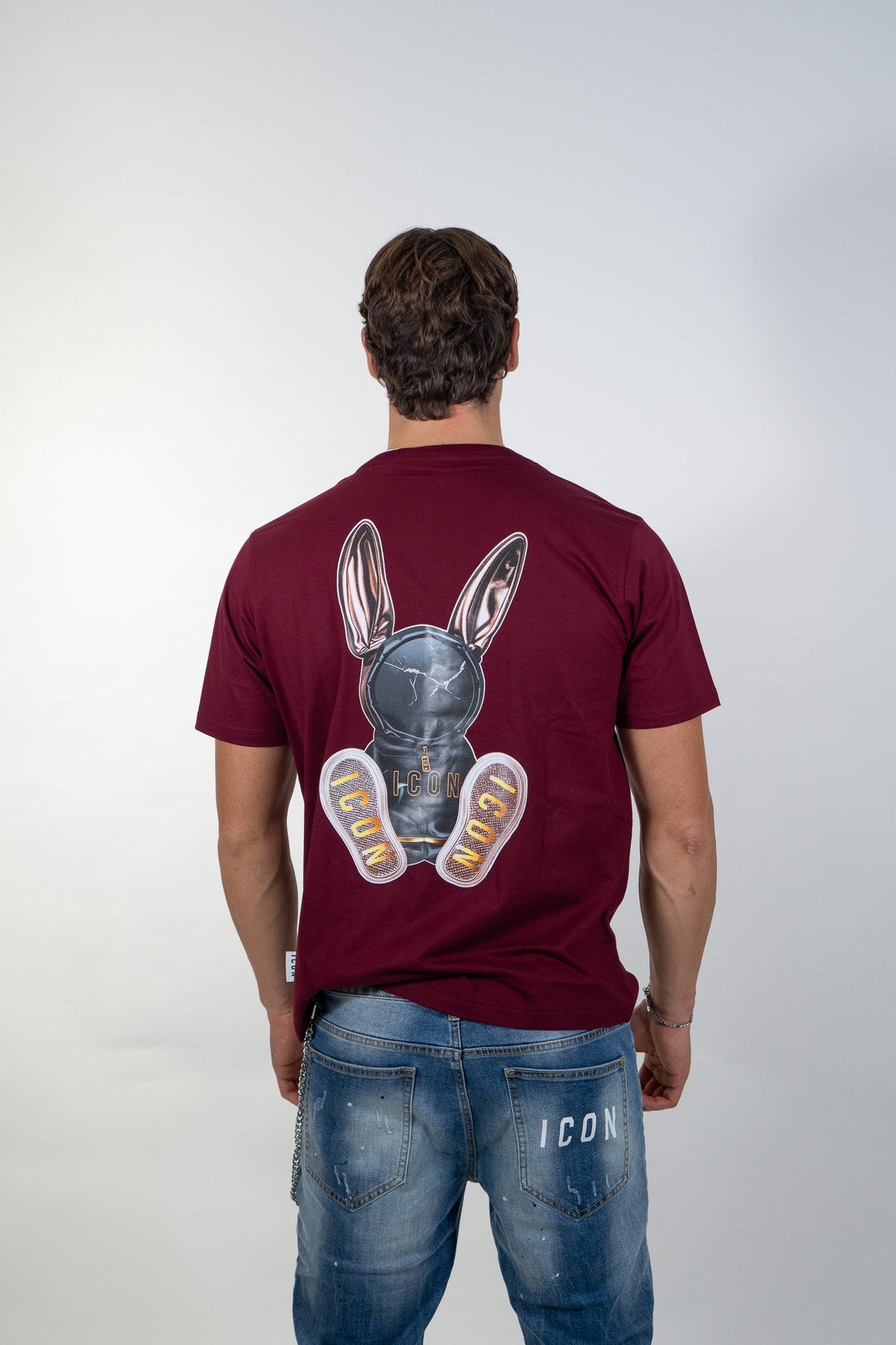 Icon - T-Shirt Puppet Print - Uomo - World Fashion