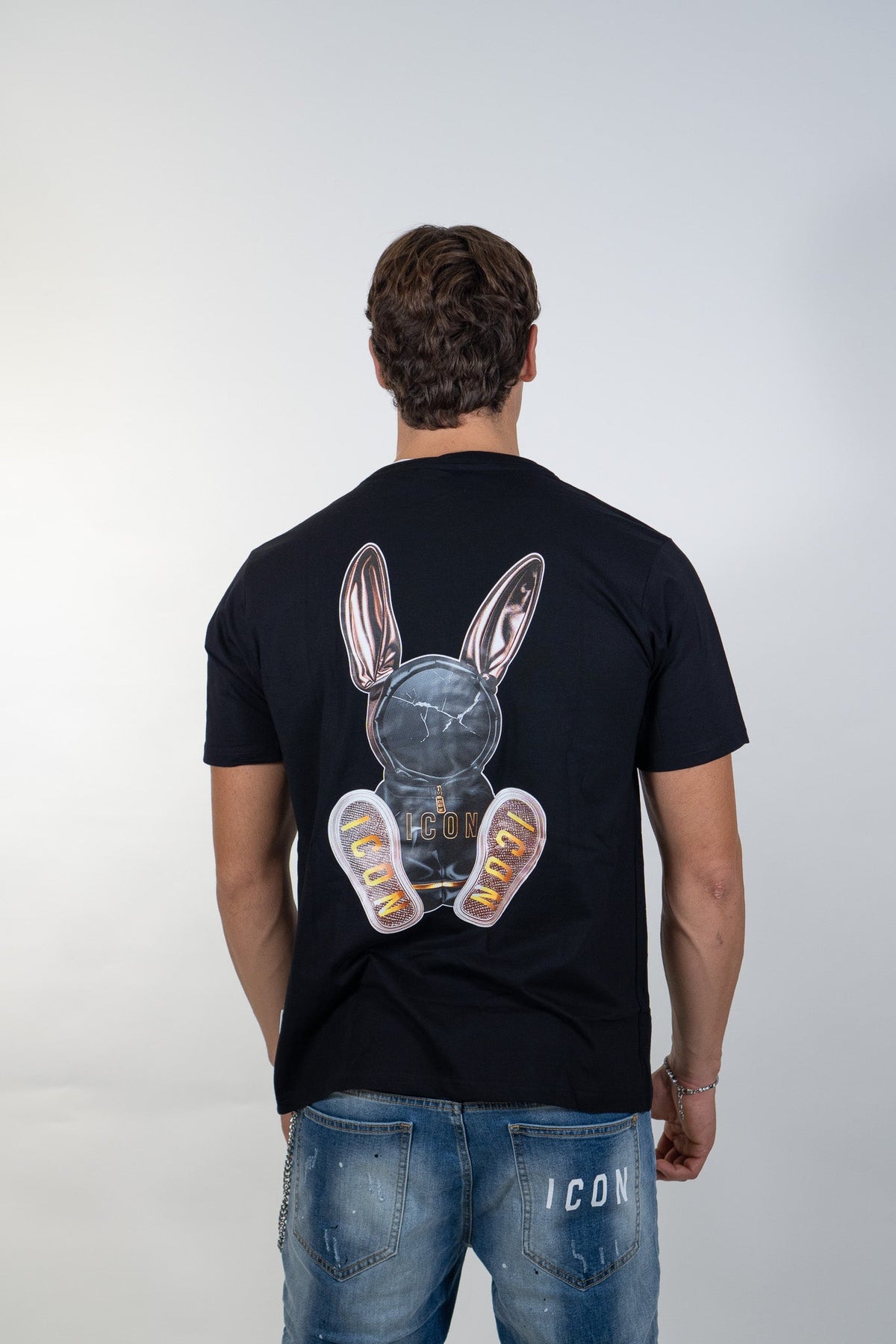 Icon - T-Shirt Puppet Print - Uomo - World Fashion
