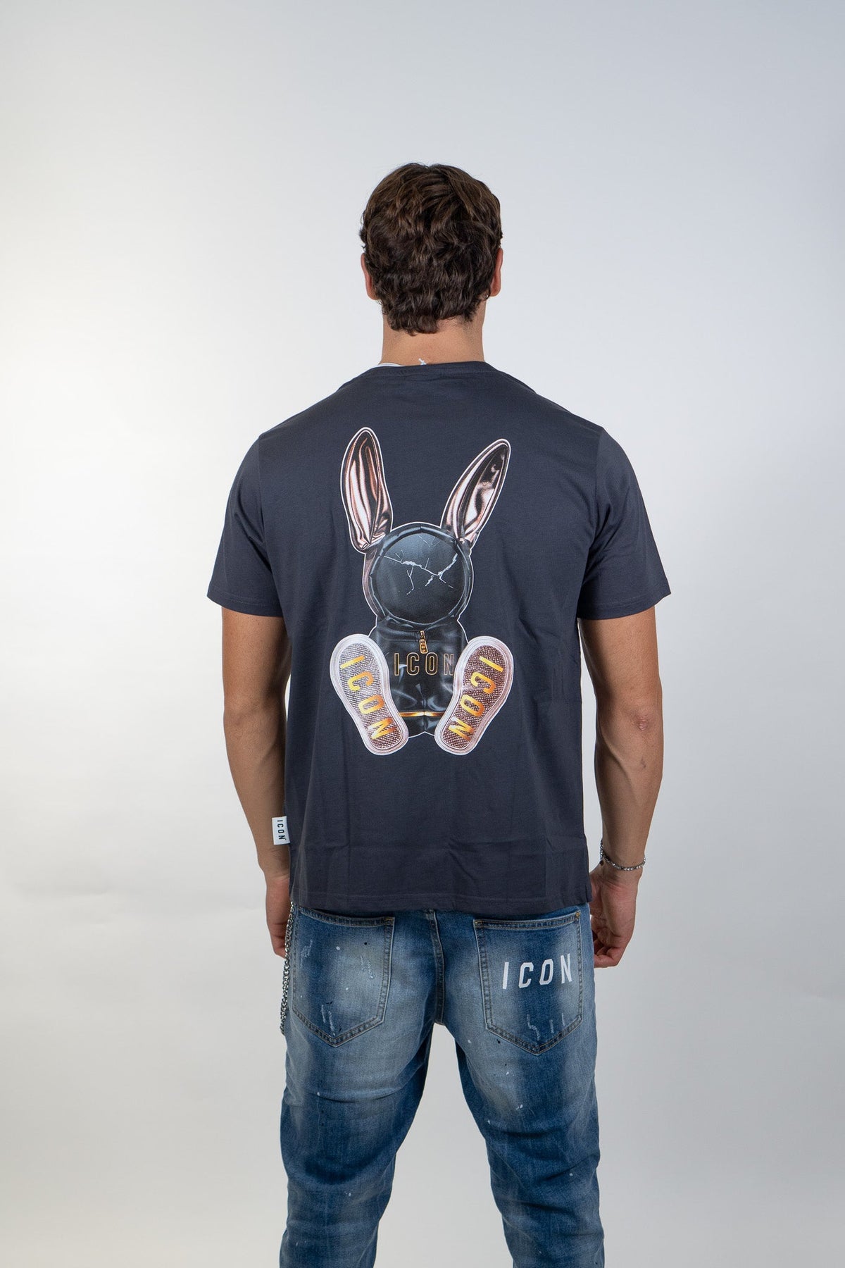 Icon - T-Shirt Puppet Print - Uomo - World Fashion