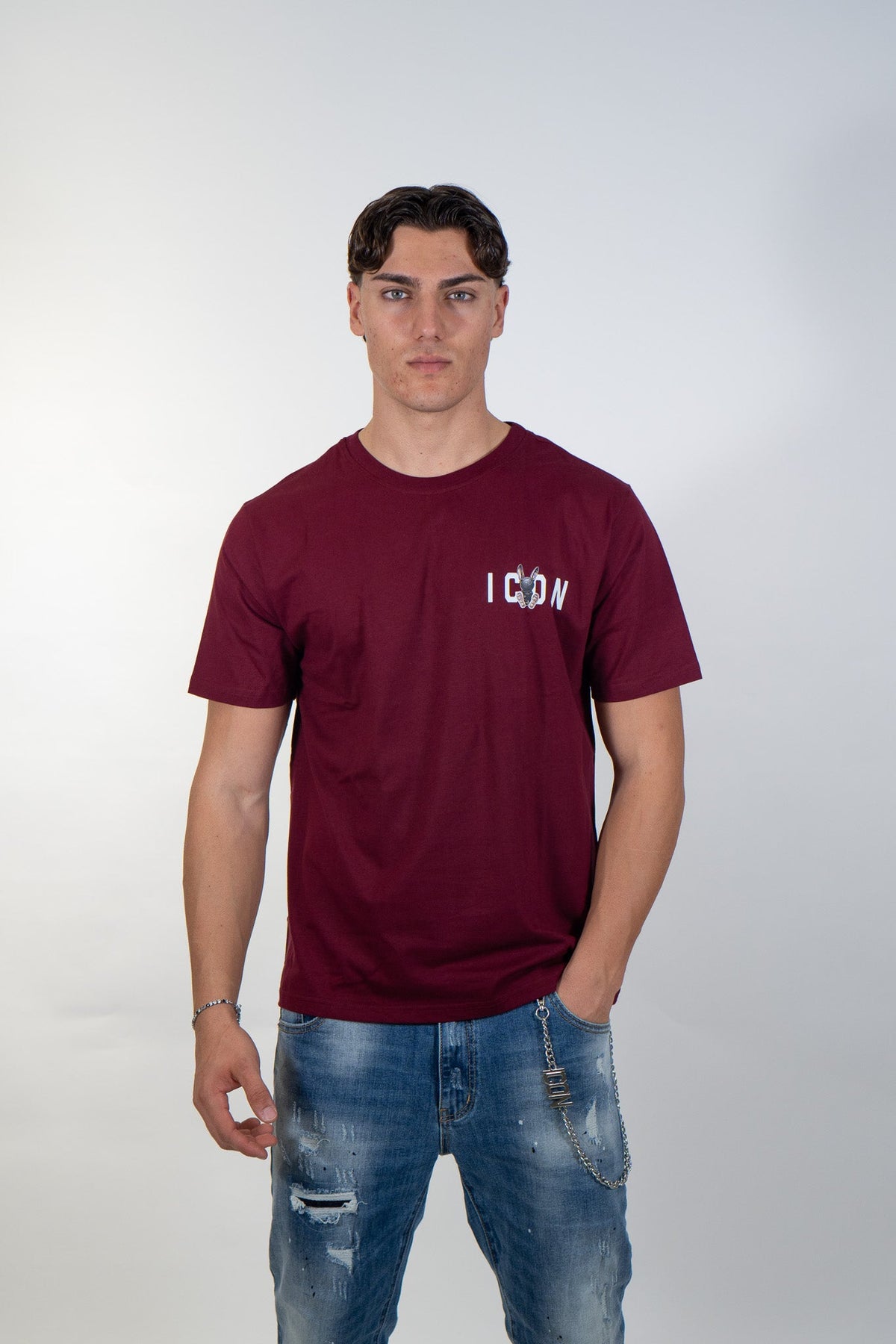 Icon - T-Shirt Puppet Print - Uomo - World Fashion