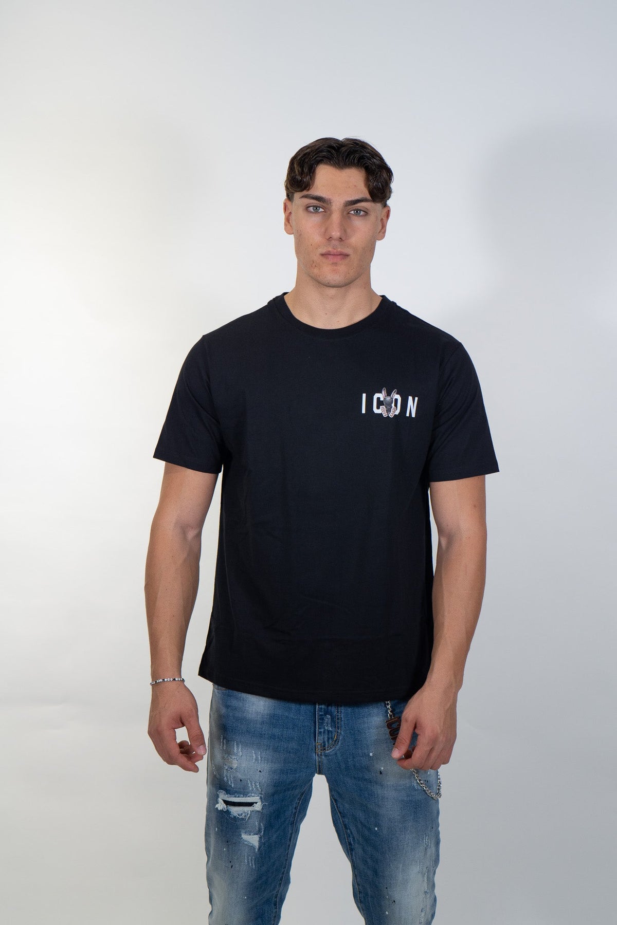 Icon - T-Shirt Puppet Print - Uomo - World Fashion