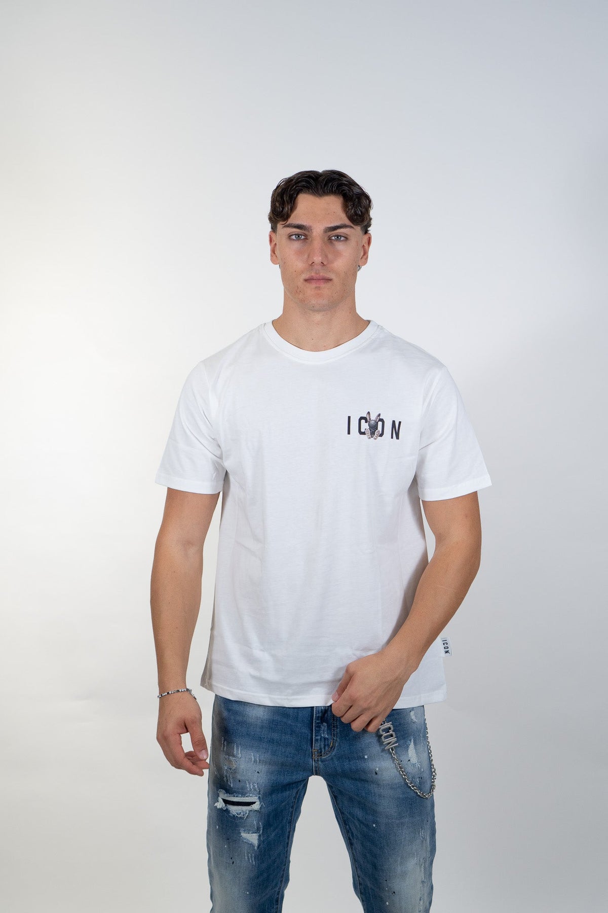 Icon - T-Shirt Puppet Print - Uomo - World Fashion