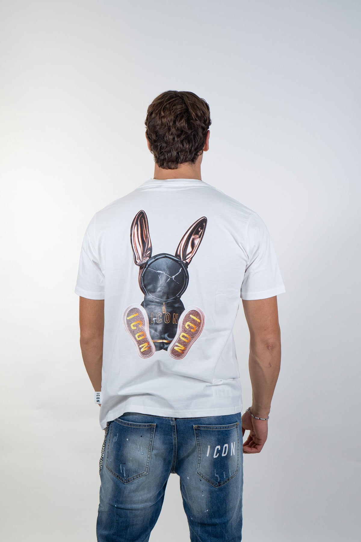 Icon - T-Shirt Puppet Print - Uomo - World Fashion