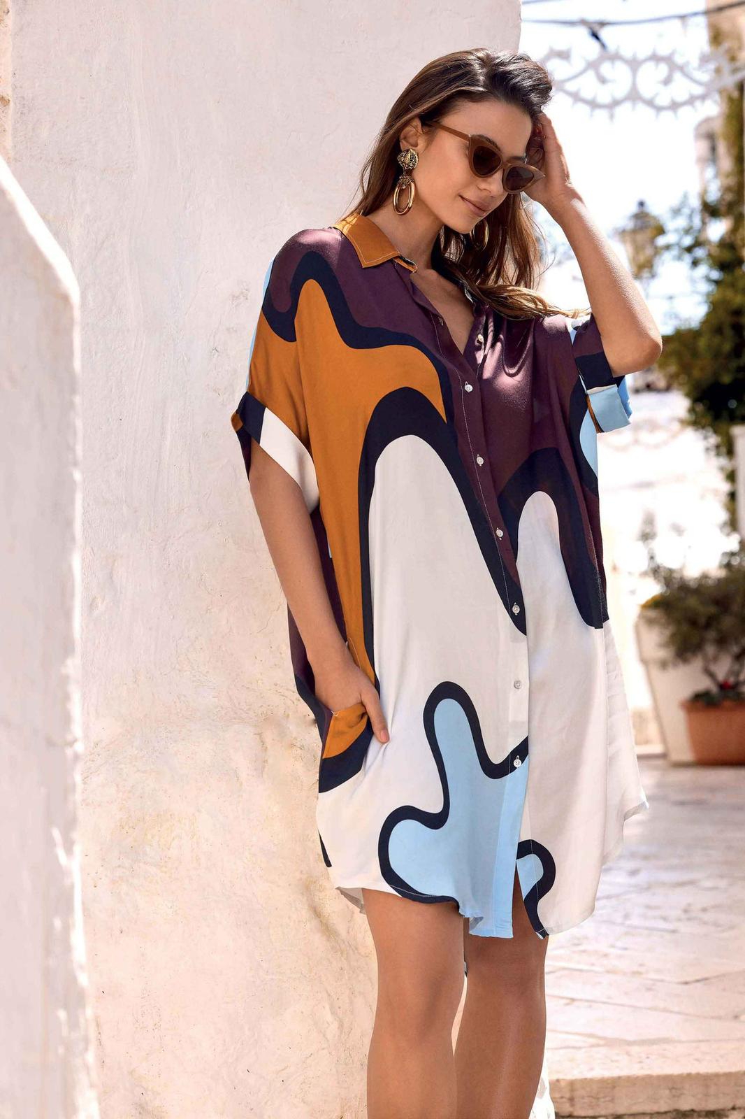 Iconique - Abito chemisier Elisa - Donna - World Fashion