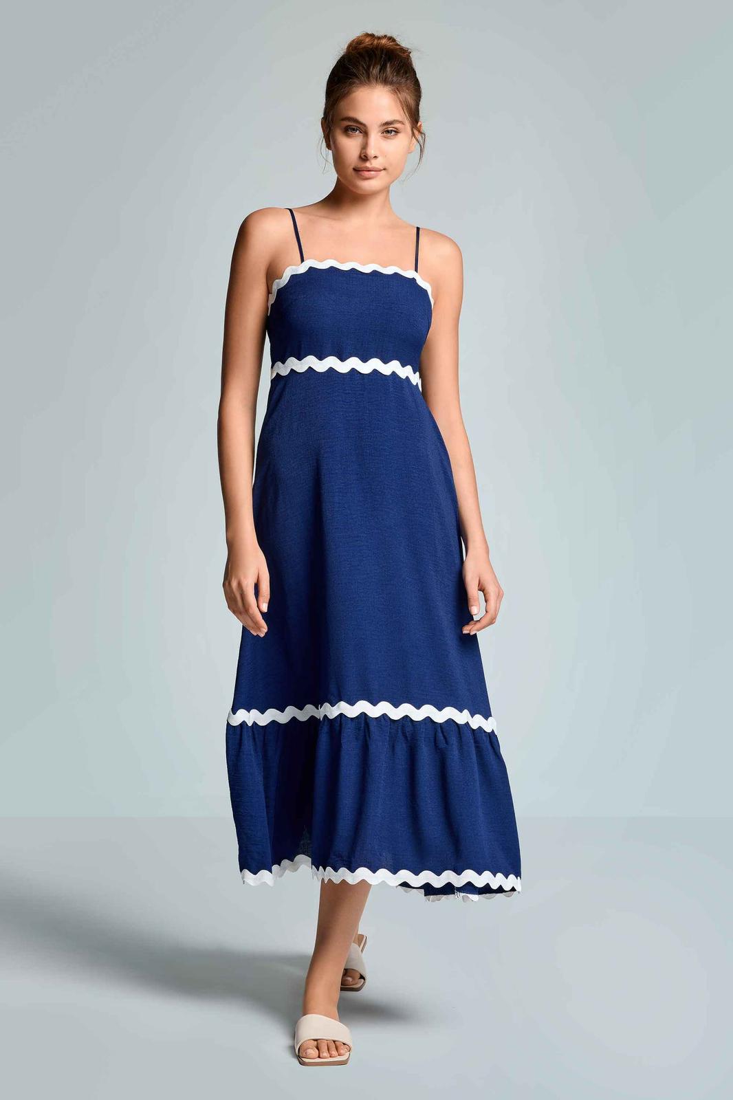 Iconique - Abito midi con spalline Francine - Donna - World Fashion