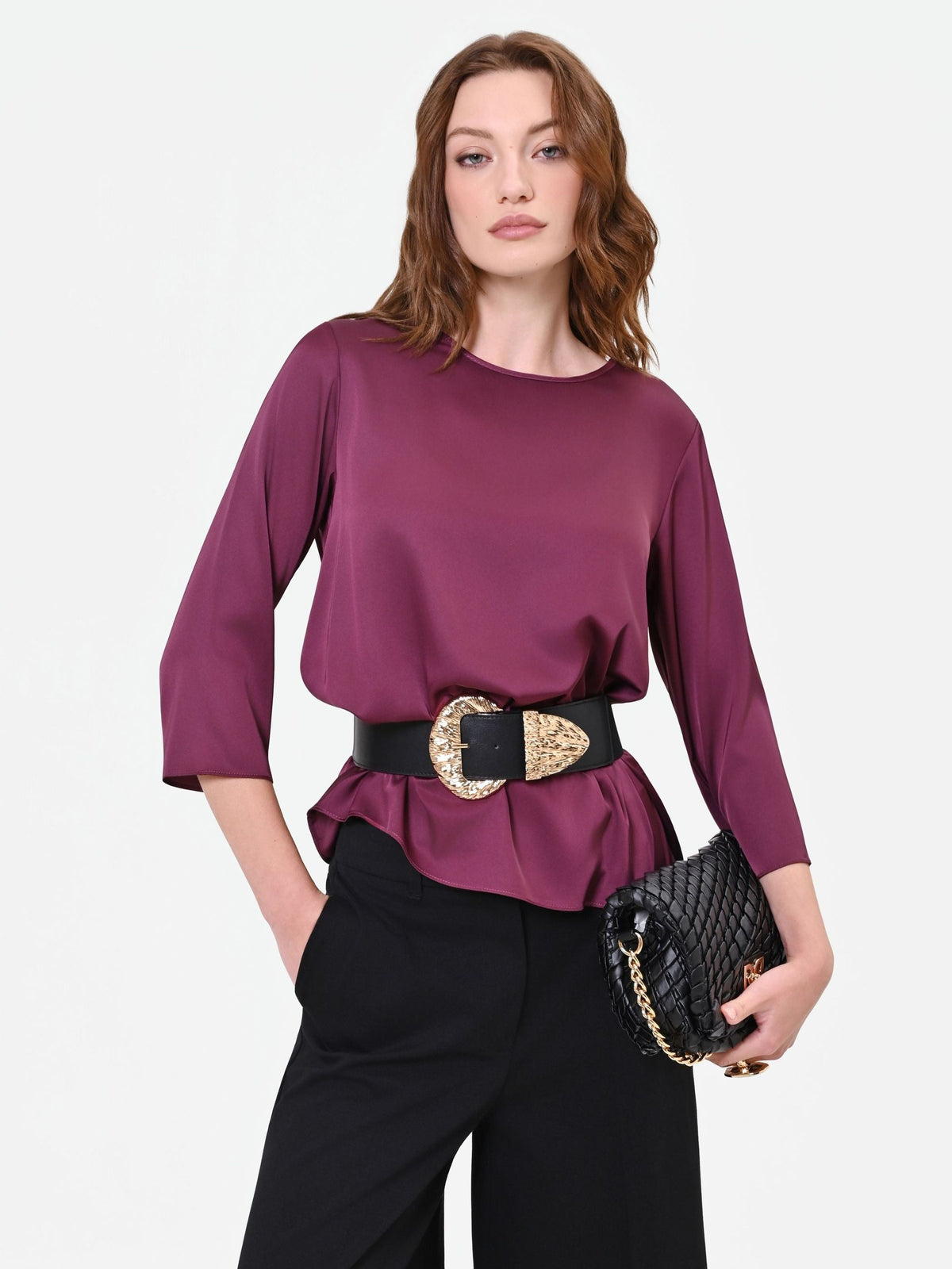 Rinascimento - Blusa effetto satin - Donna