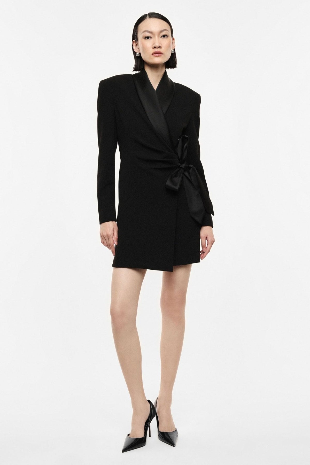 Imperial - Abito corto con revers sciallato e cintura laterale - Donna - World Fashion