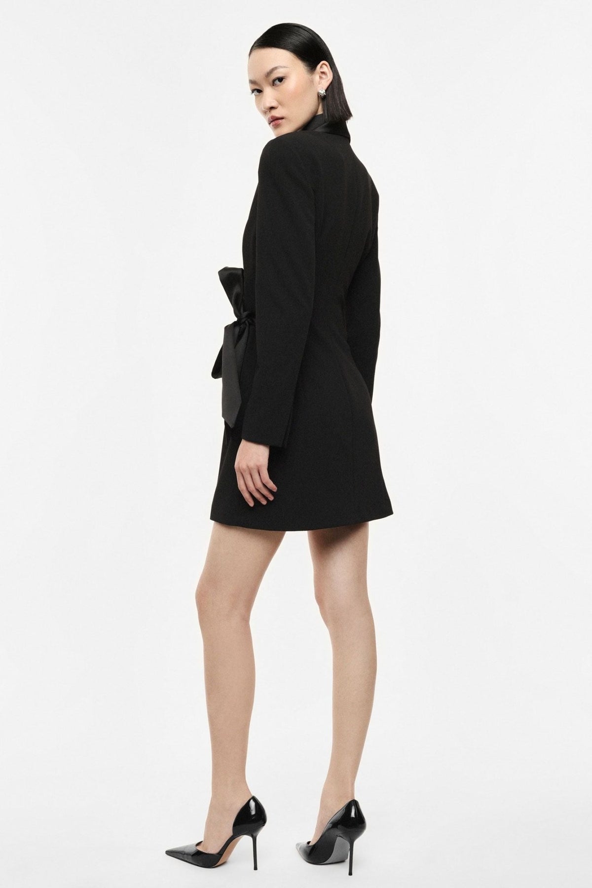 Imperial - Abito corto con revers sciallato e cintura laterale - Donna - World Fashion