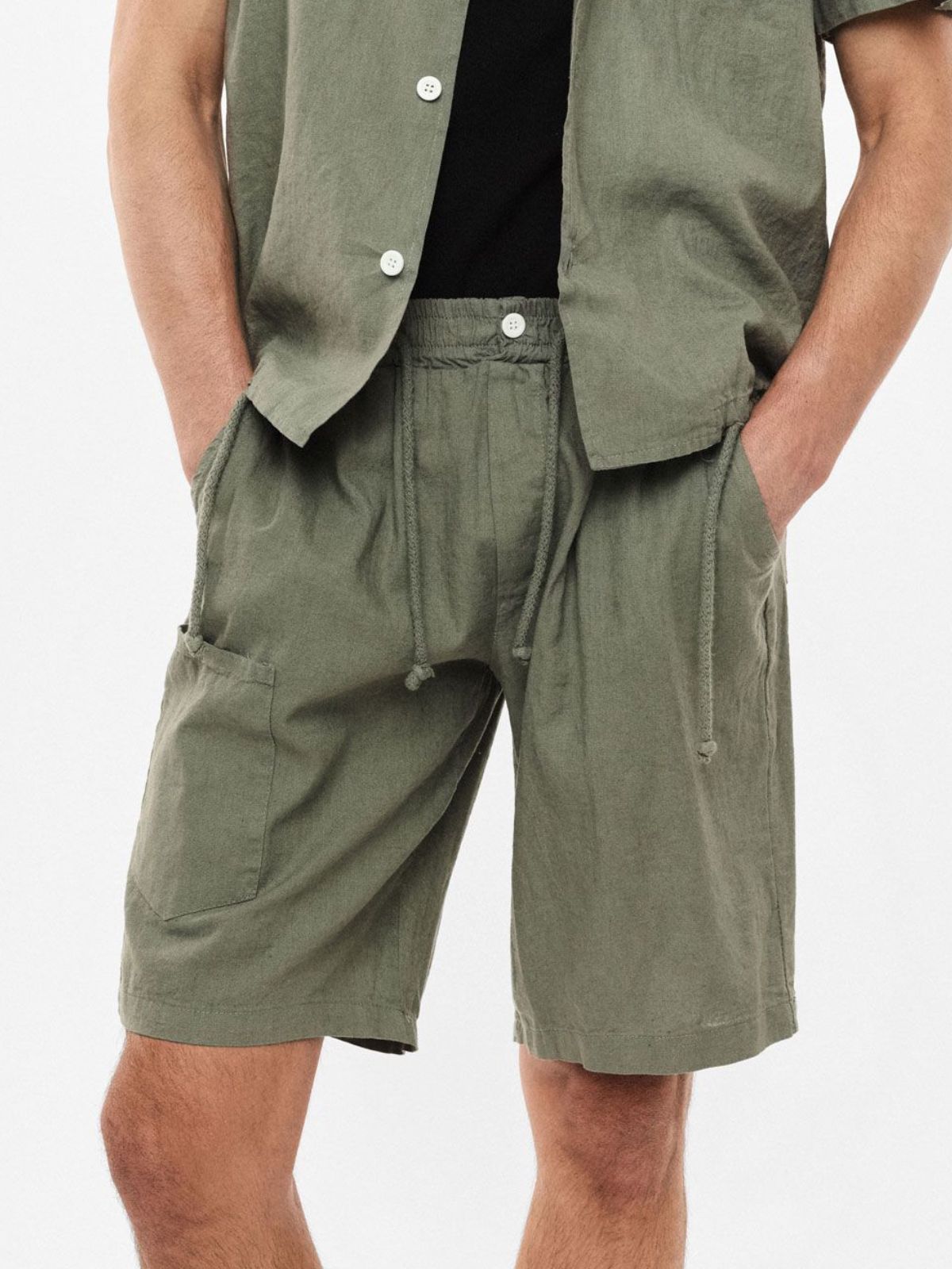 Imperial - Bermuda chino - fit con cintura elasticizzata e tasche - Uomo - World Fashion