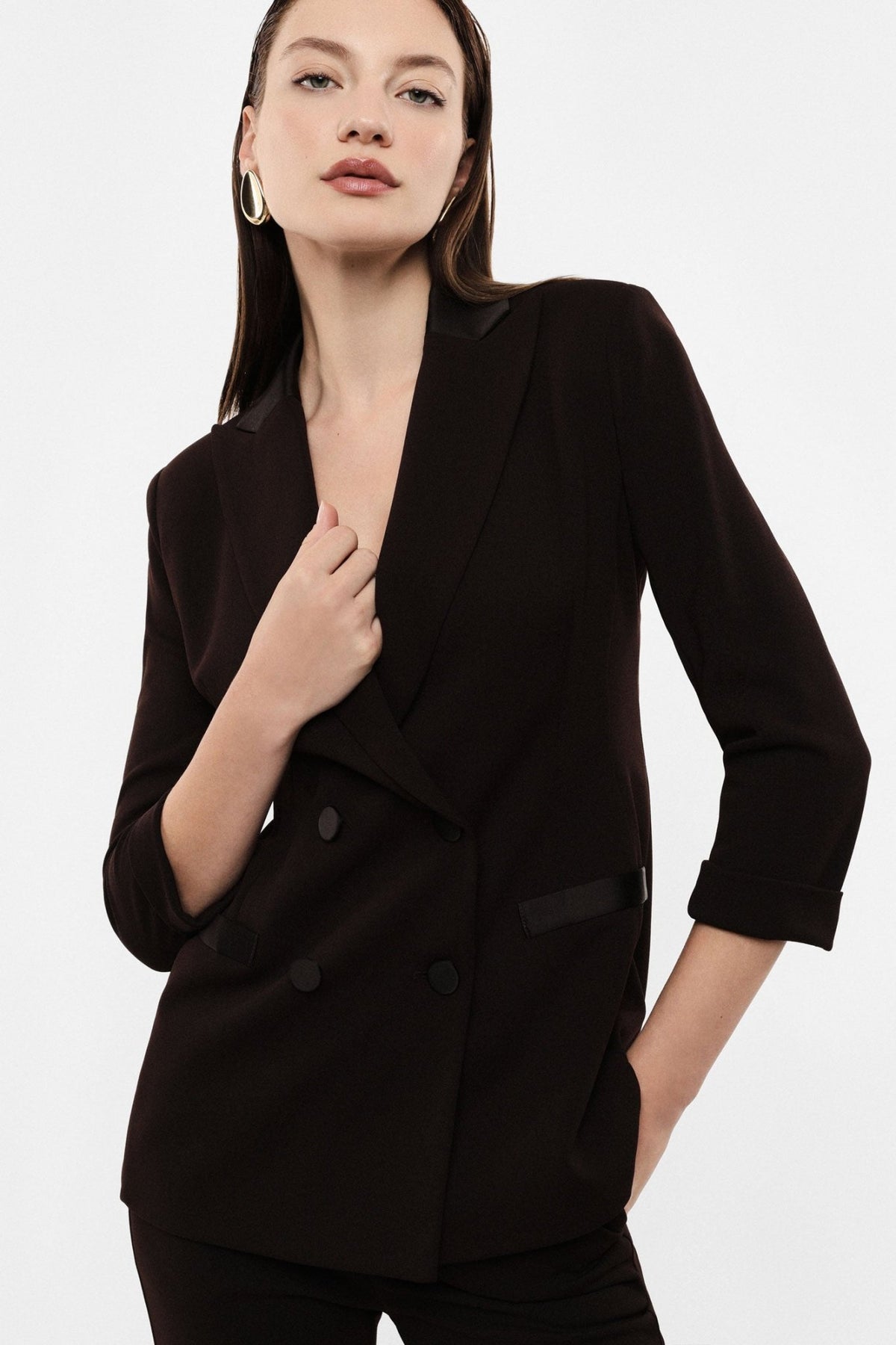 Imperial - Blazer doppiopetto con maniche tre quarti - Donna - World Fashion