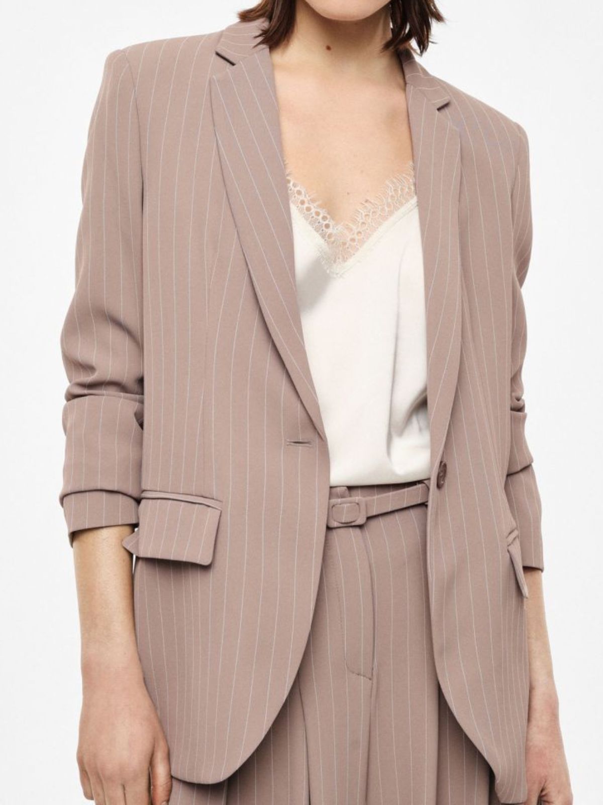 Imperial - Blazer monopetto a righe con tasche a patta - Donna - World Fashion