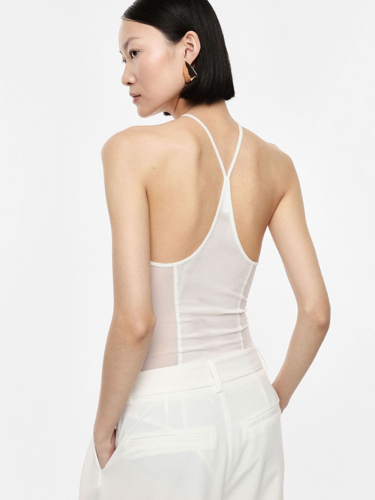 Imperial - Body con spalline sottili e scollo all'americana - Donna - World Fashion