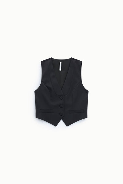 Imperial - Gilet sartoriale con scollo a V - Donna