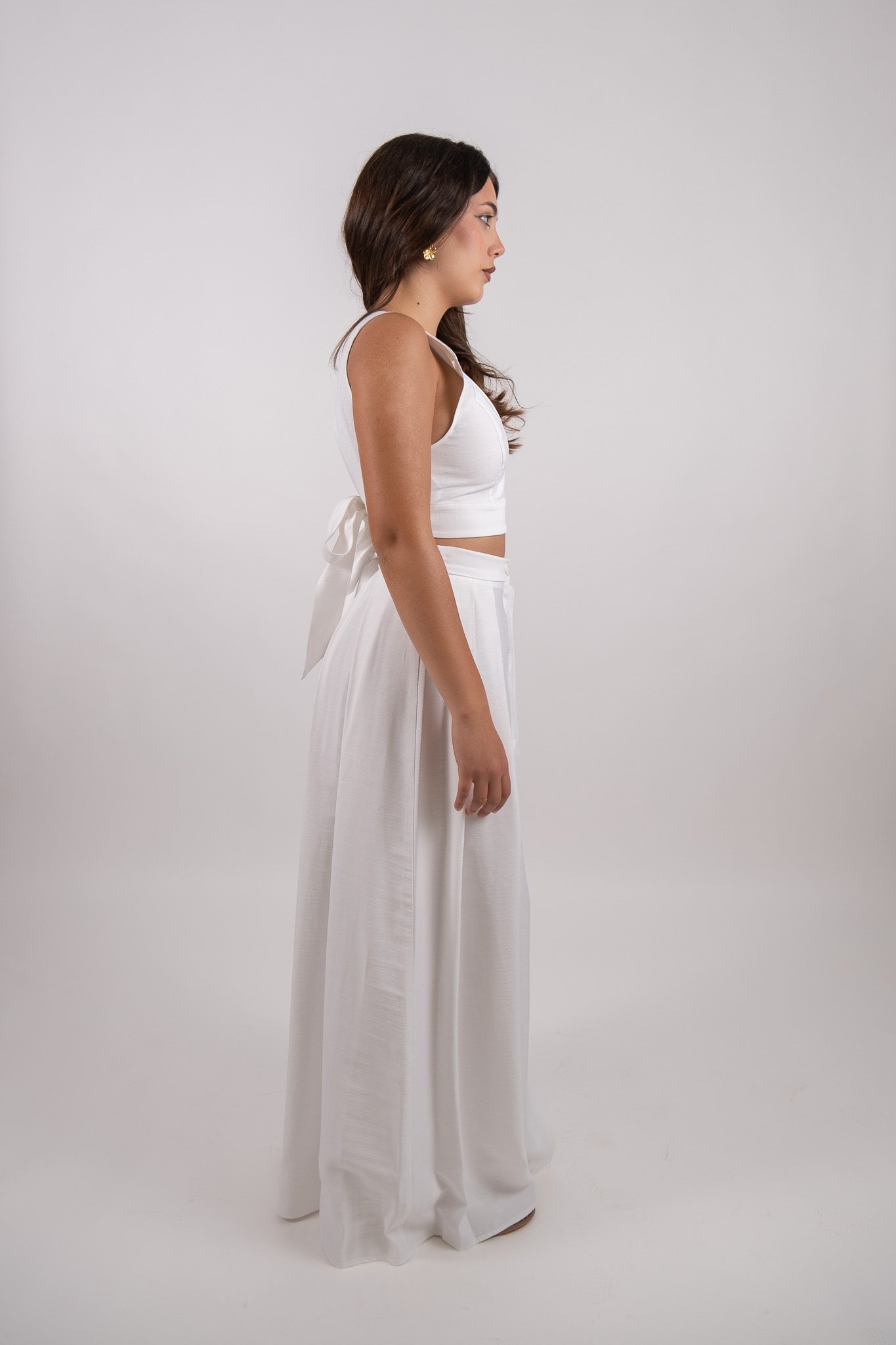 Imperial - Gonna lunga a vita alta con cintura annodata - Donna - World Fashion