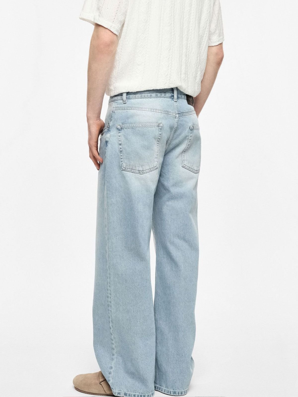 Imperial - Jeans baggy fit cinque tasche vita alta - Uomo - World Fashion