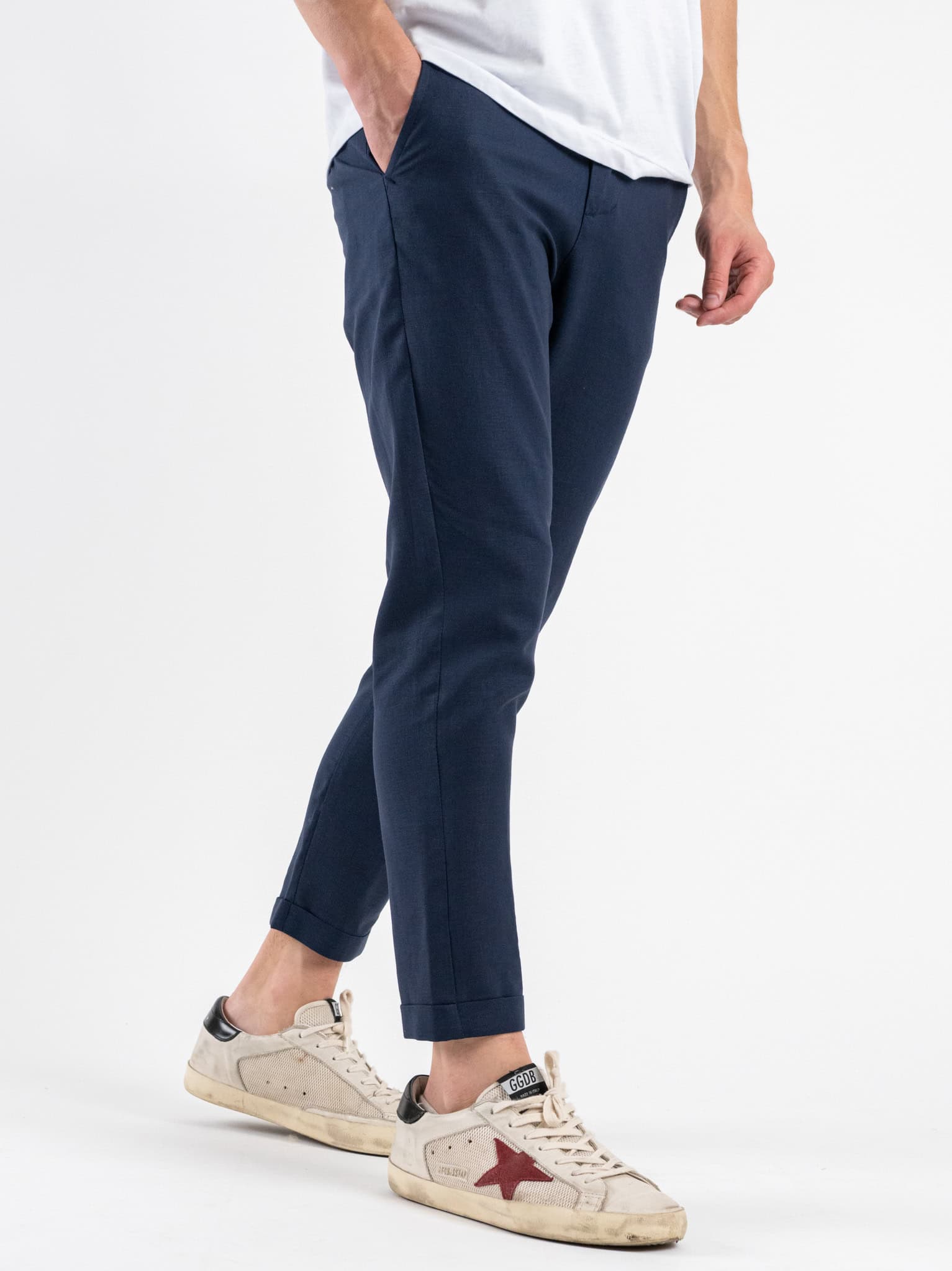 Imperial - Pantalone chinos da abito in misto lino - Uomo - World Fashion