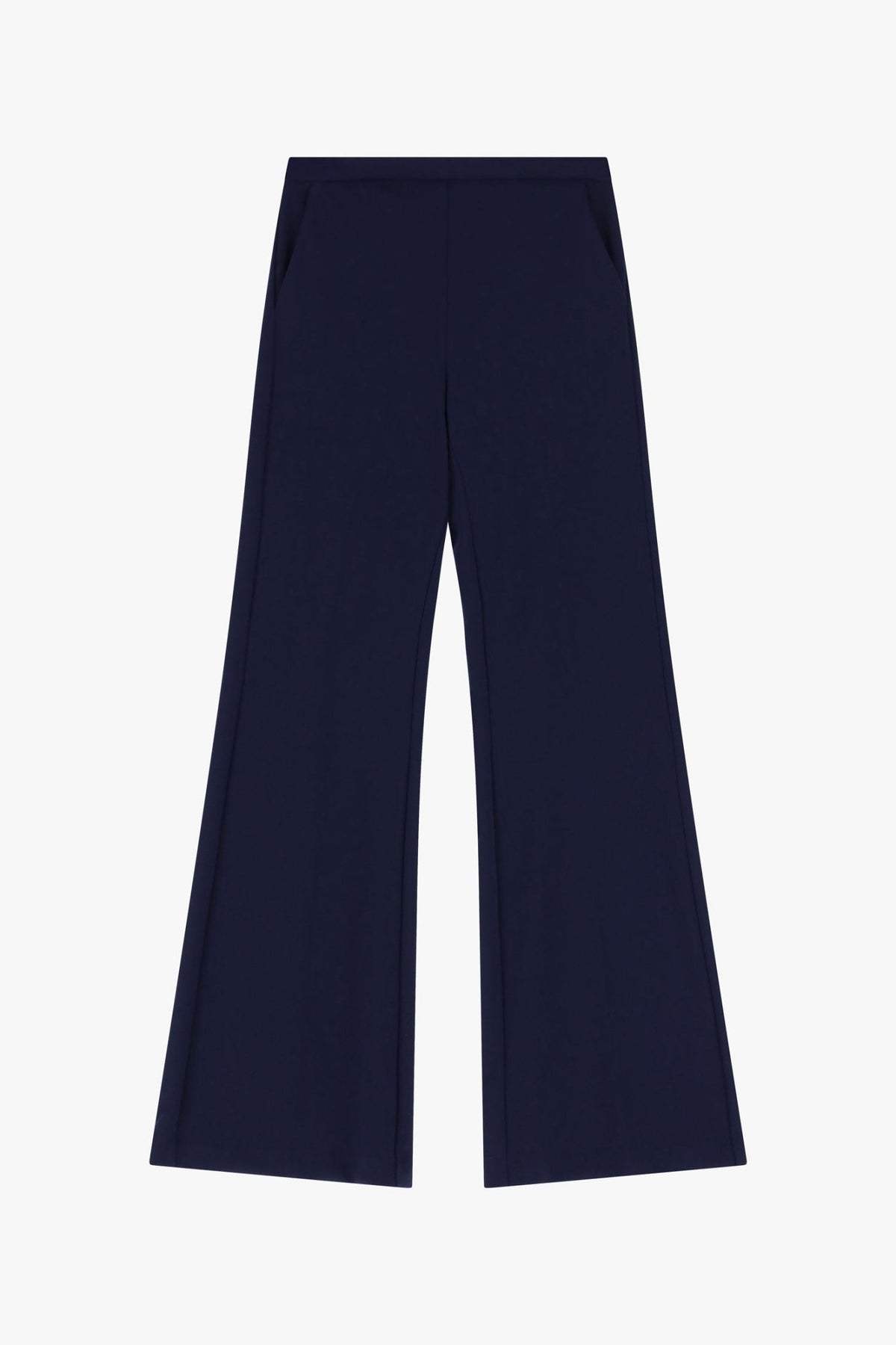 Imperial - Pantaloni flare vita alta linea pulita - Donna - World Fashion