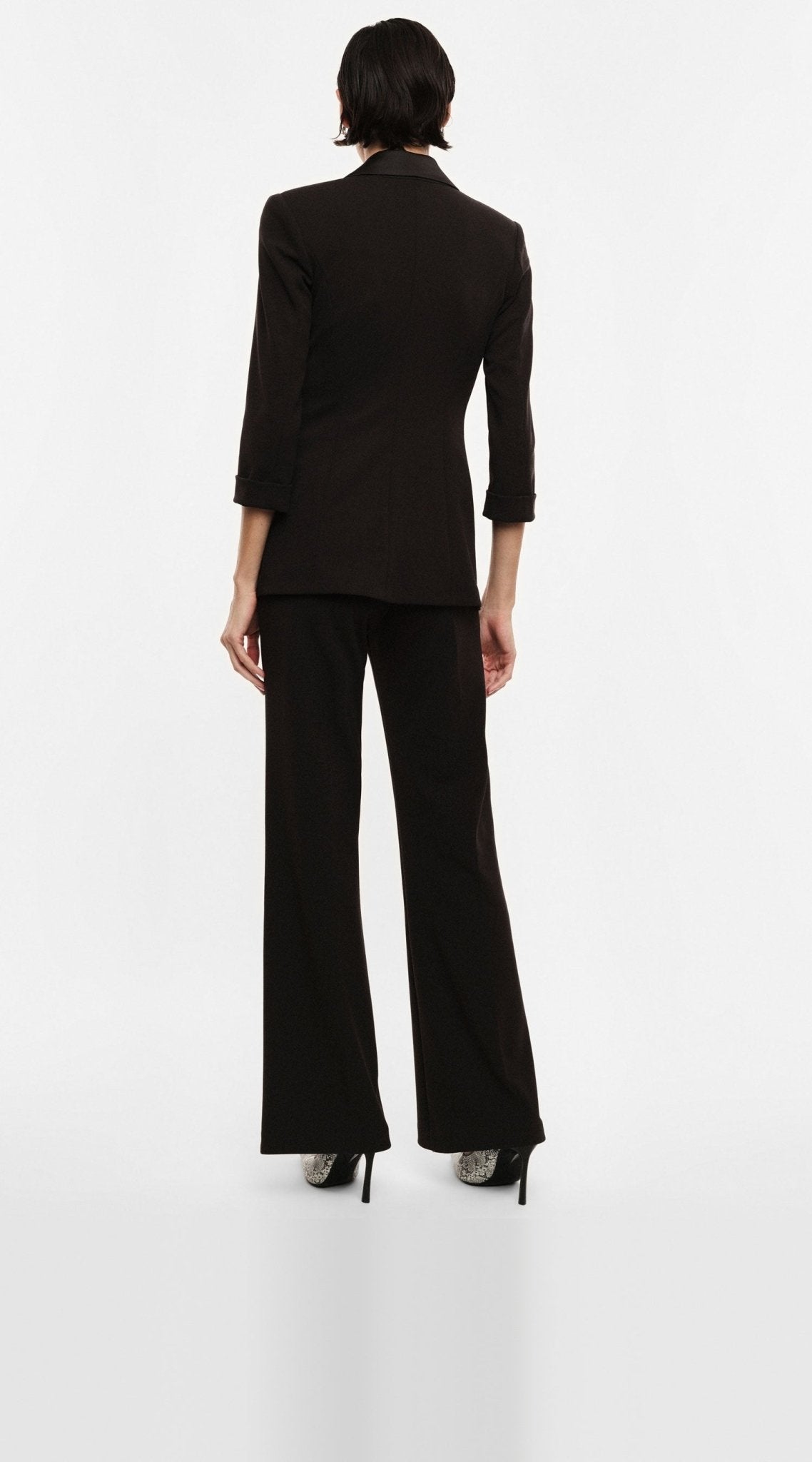 Imperial - Pantaloni flare vita alta linea pulita - Donna - World Fashion