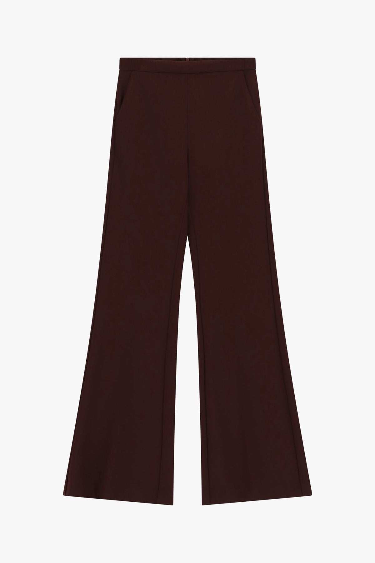 Imperial - Pantaloni flare vita alta linea pulita - Donna - World Fashion