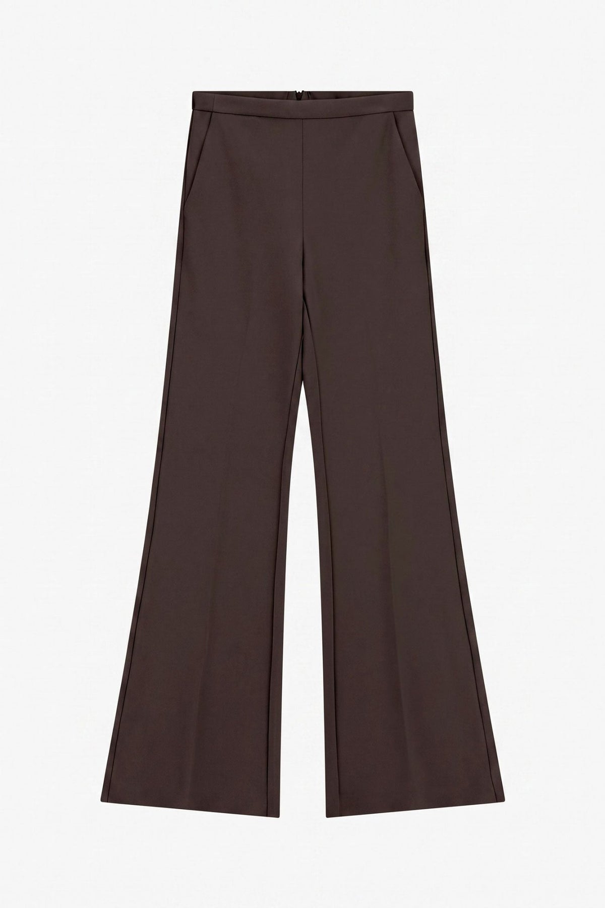 Imperial - Pantaloni flare vita alta linea pulita - Donna - World Fashion