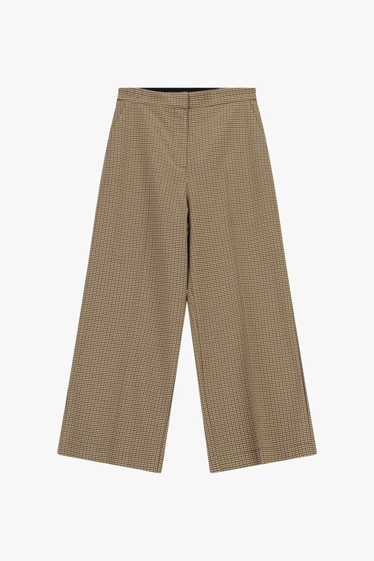 Imperial - Pantaloni palazzo ampi fantasia micro-check - Donna - World Fashion