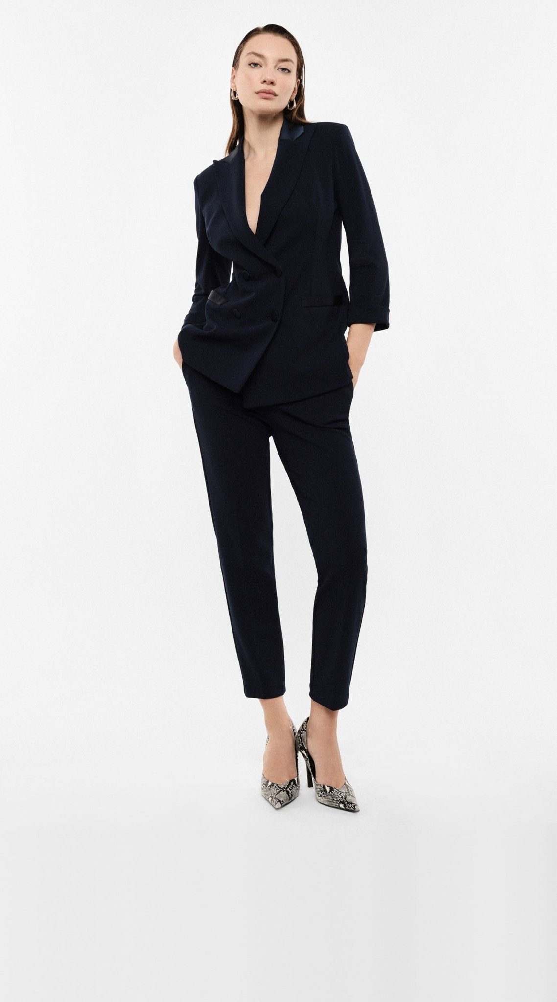 Imperial - Pantaloni sartoriali linea affusolata con dettagli - Donna - World Fashion