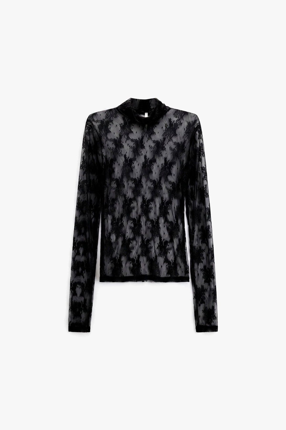 Imperial - T-shirt a maniche lunghe trasparente con stampa floreale - Donna - World Fashion
