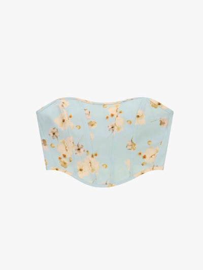 Imperial - Top bustier stampa floreale senza spalline - Donna