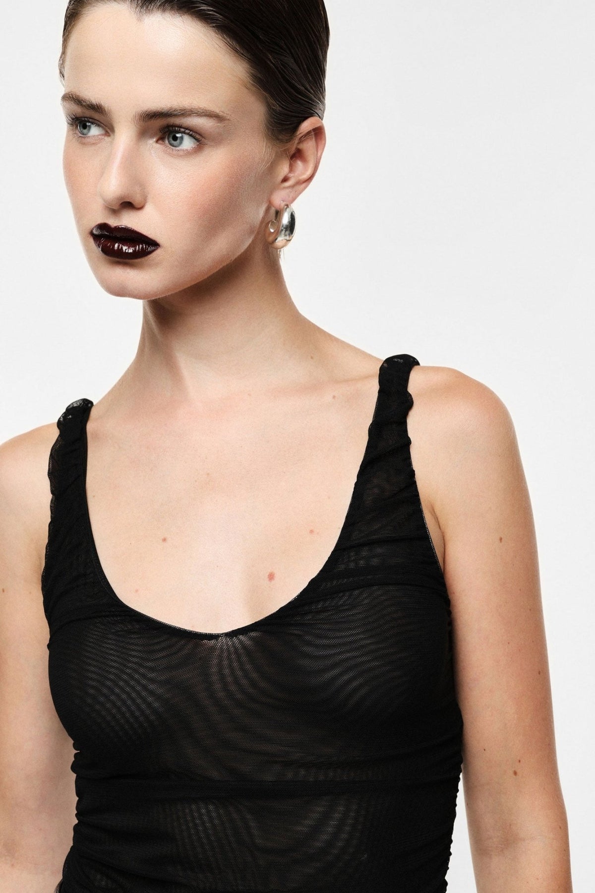 Imperial - Top con spalline arricciate e scollo a V - Donna - World Fashion