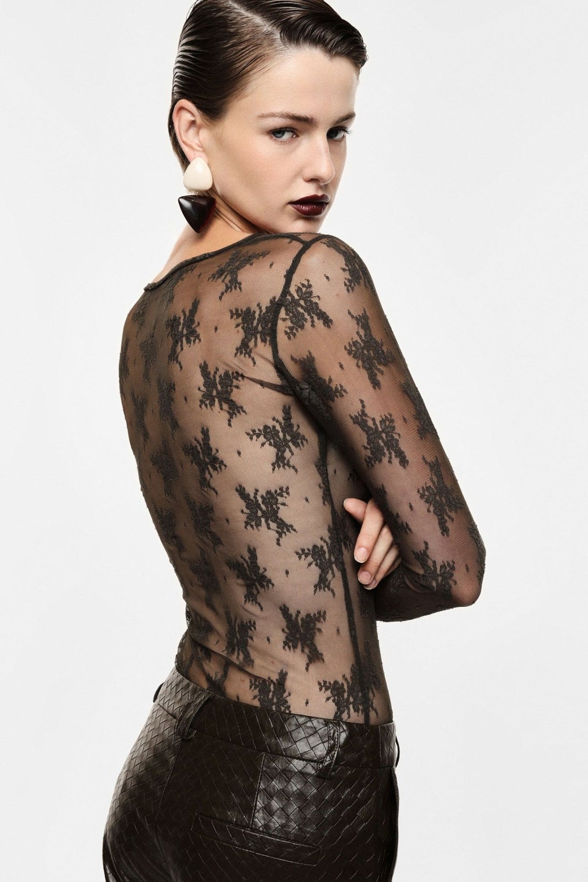 Imperial - Top in pizzo - Donna - World Fashion