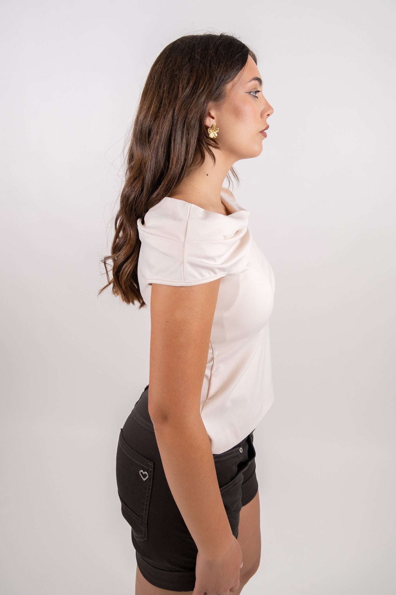 Imperial - Top scollo a barca modello giromanica - Donna - World Fashion