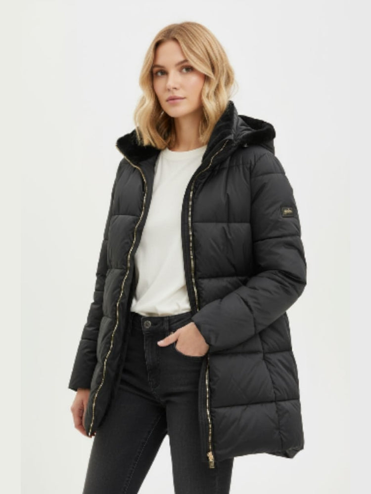 Cappotto Donna Trapuntato, Finto Gilet Staccab. Donna - Yes Zee -