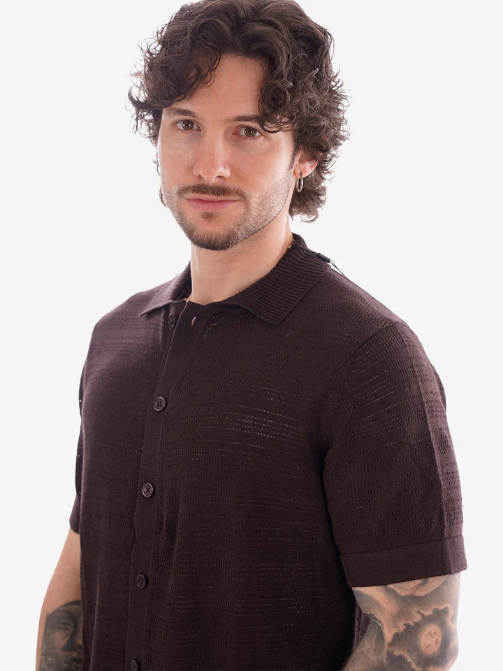 Markup - Camicia M/M F.12 Crochet Misto - Uomo