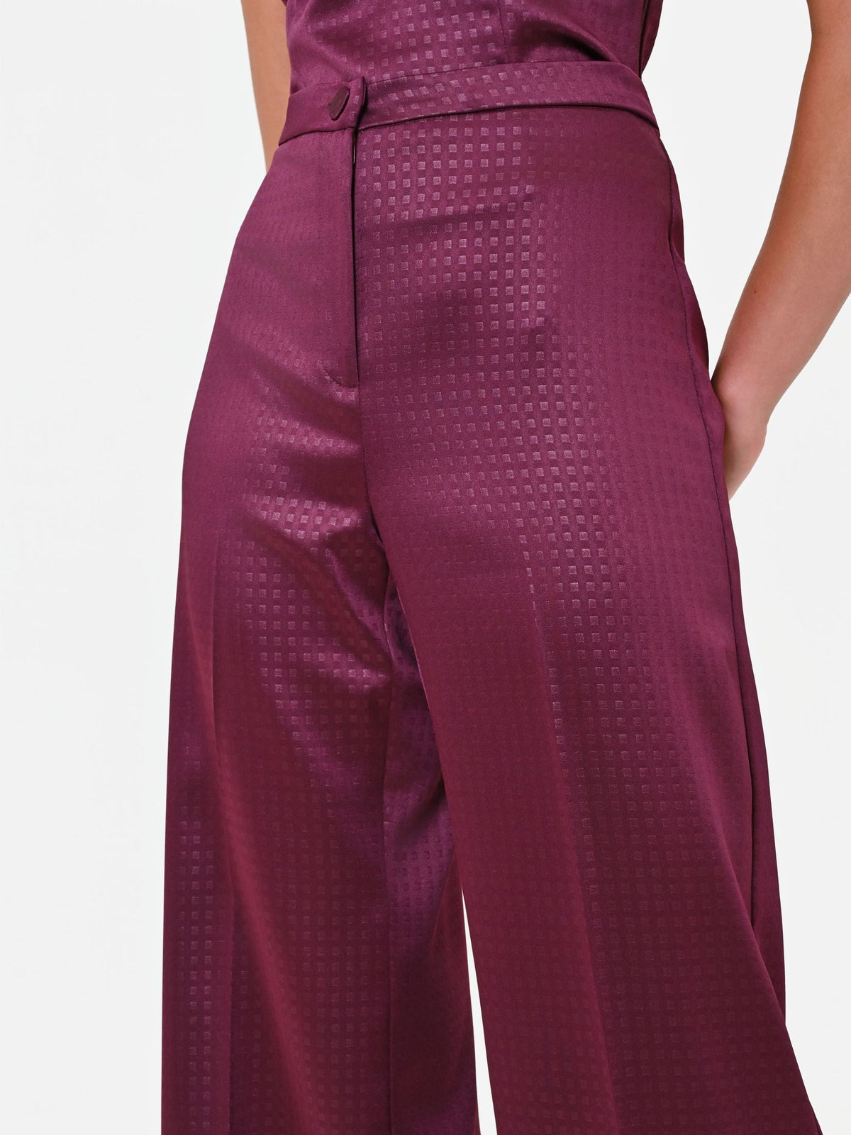 Rinascimento - Pantalone palazzo in raso - Donna