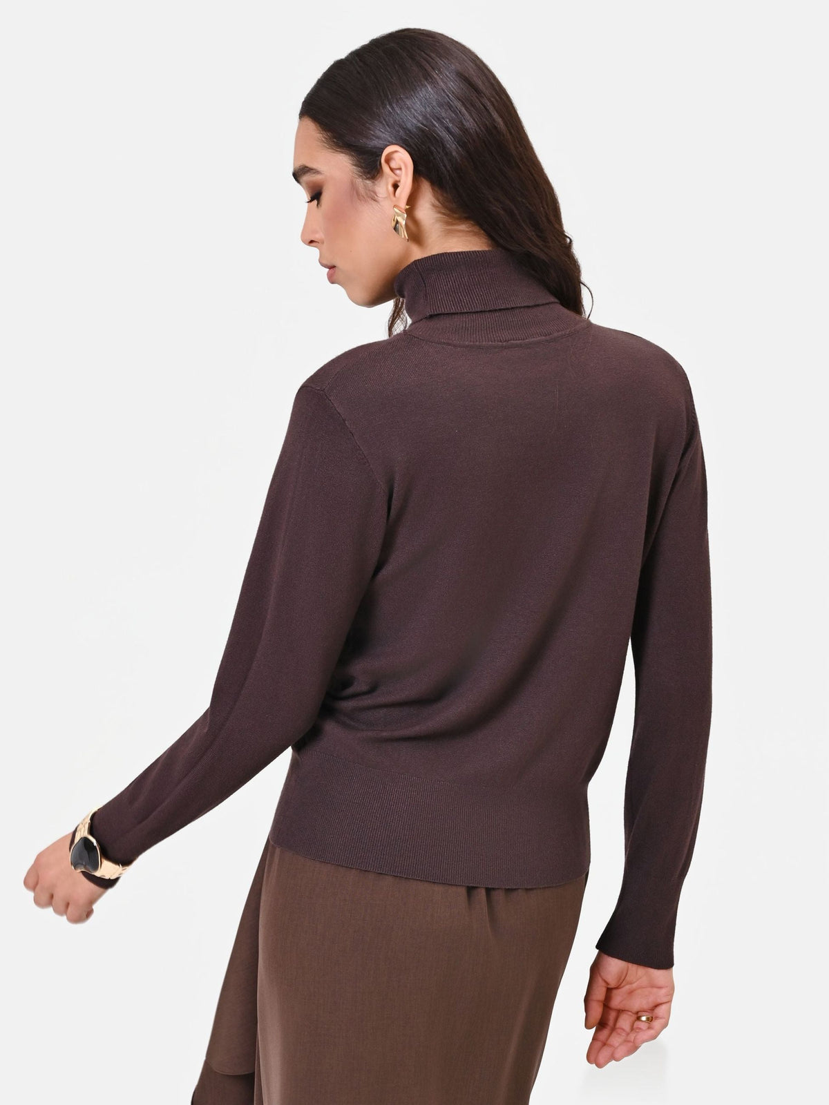 Rinascimento - Maglia dolcevita in misto viscosa - Donna