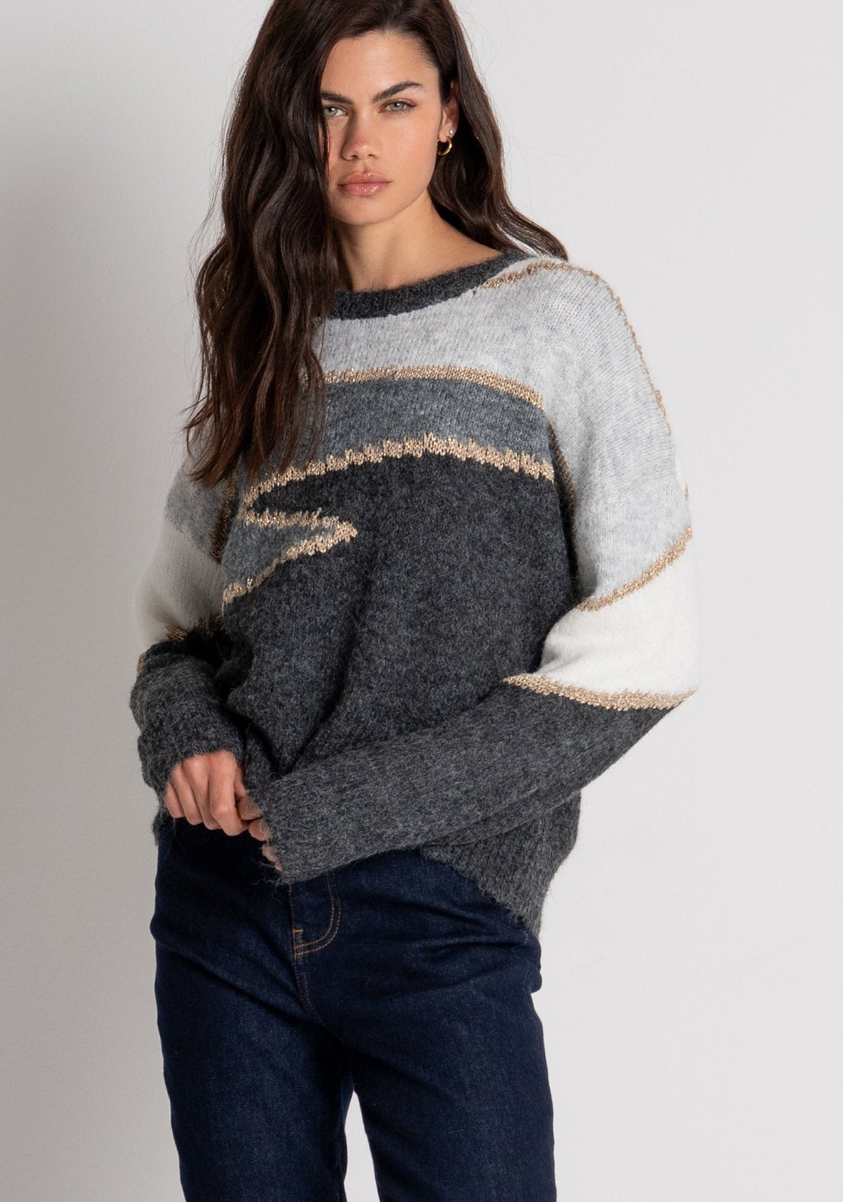 Fracomina - Maglia regular in jacquard - Donna