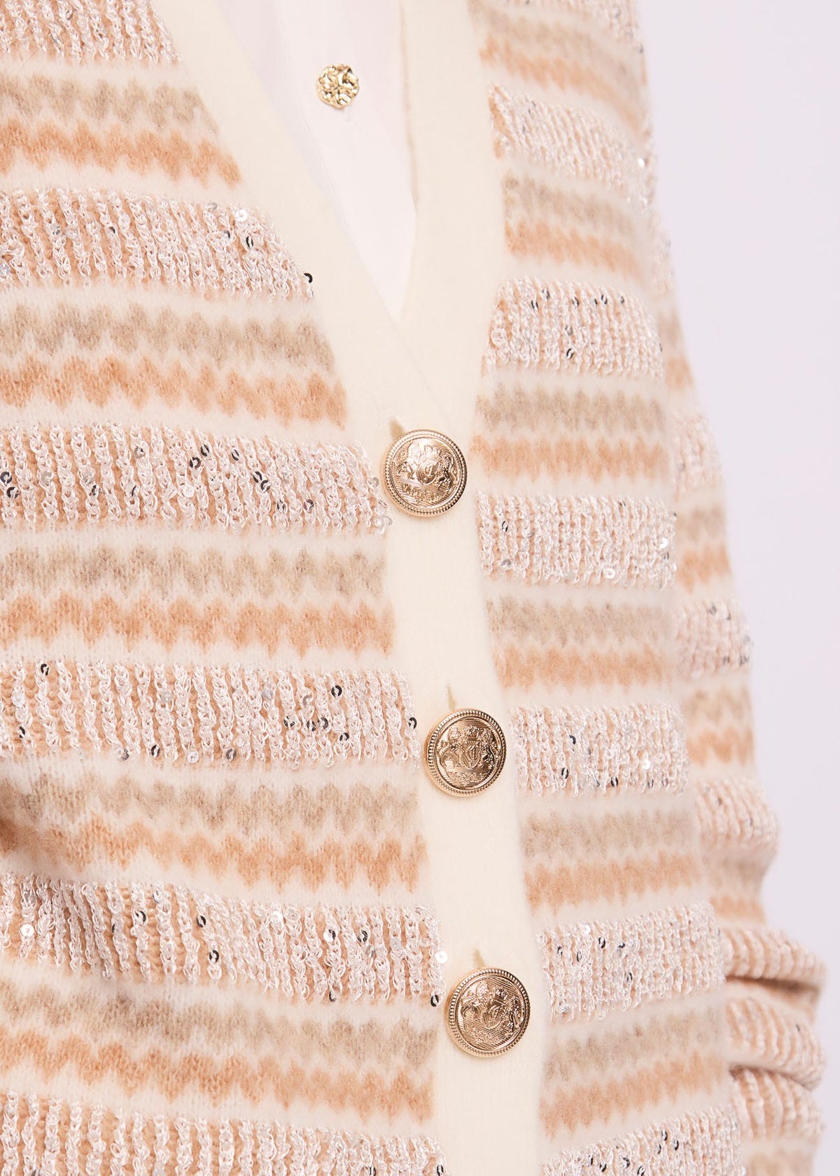 Gaudì - Cardigan a righe con paillettes - Donna