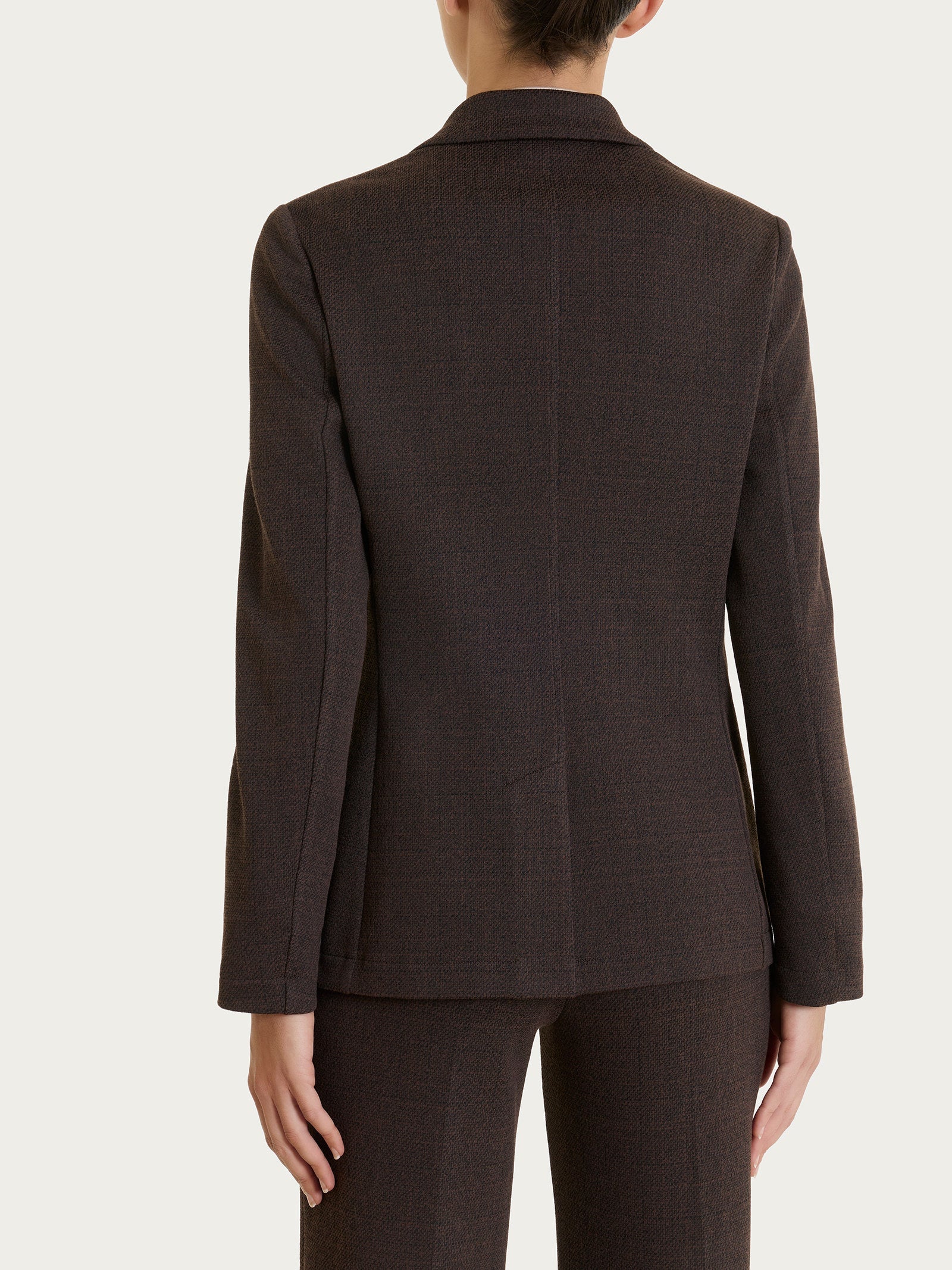 Ragno - Blazer con due bottoni e tweed pattern in Jacquard - Donna