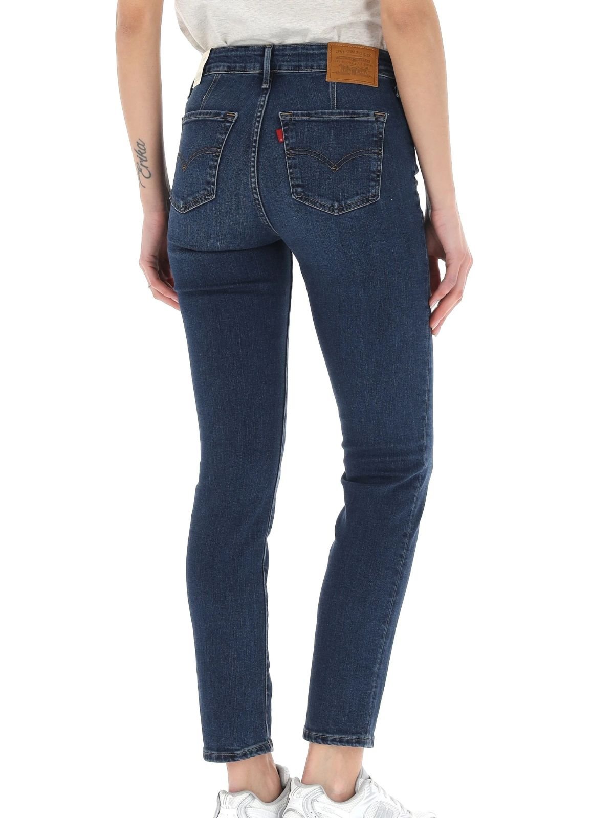 Jeans 712 Slim welt pocket blue wave dark Donna - Levis - World Fashion