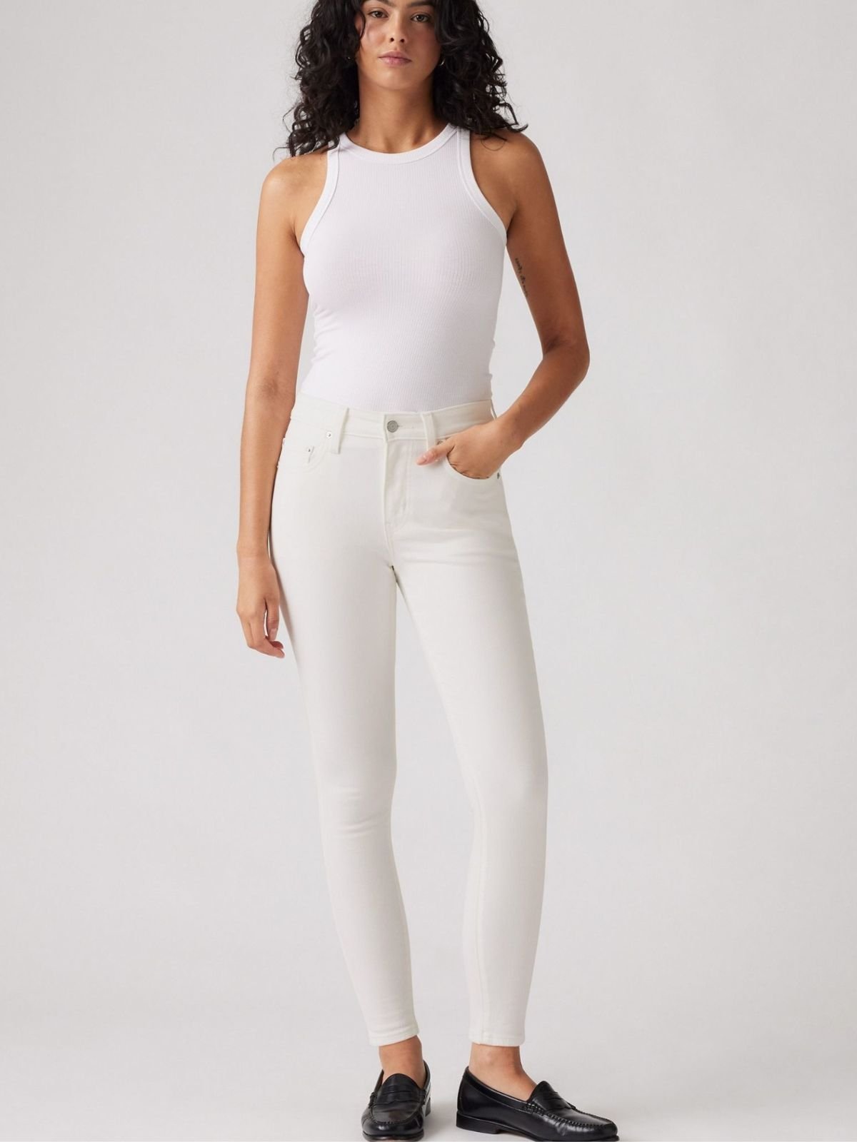 Jeans 721 High Rise Skinny Cloud Dancer Donna - Levis - World Fashion