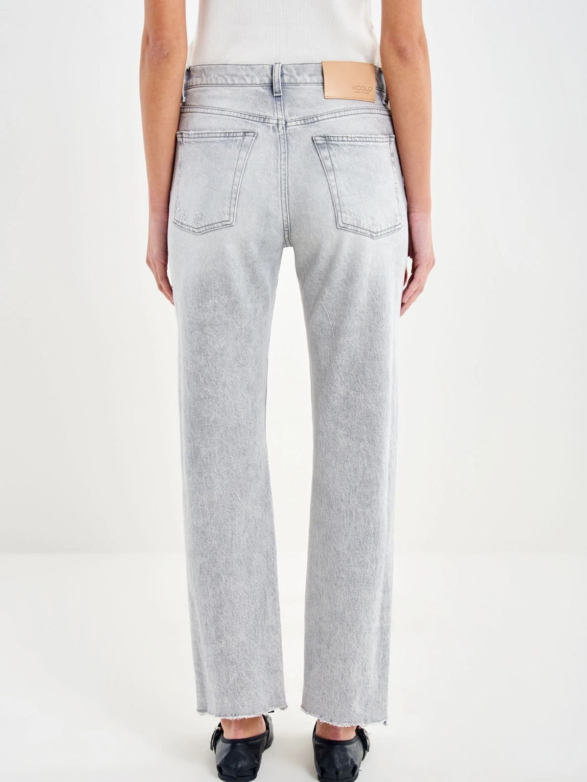 Jeans Bella Mom Fit Grigio Donna - Vicolo - World Fashion