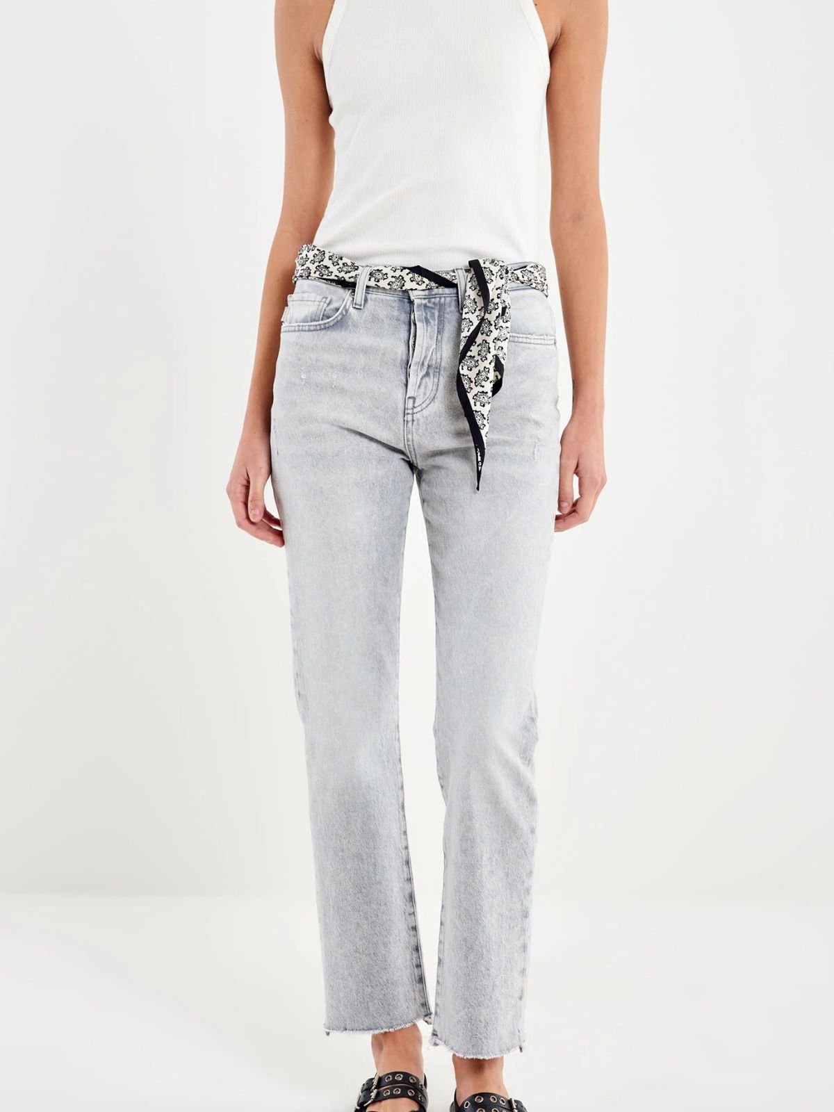 Jeans Bella Mom Fit Grigio Donna - Vicolo - World Fashion